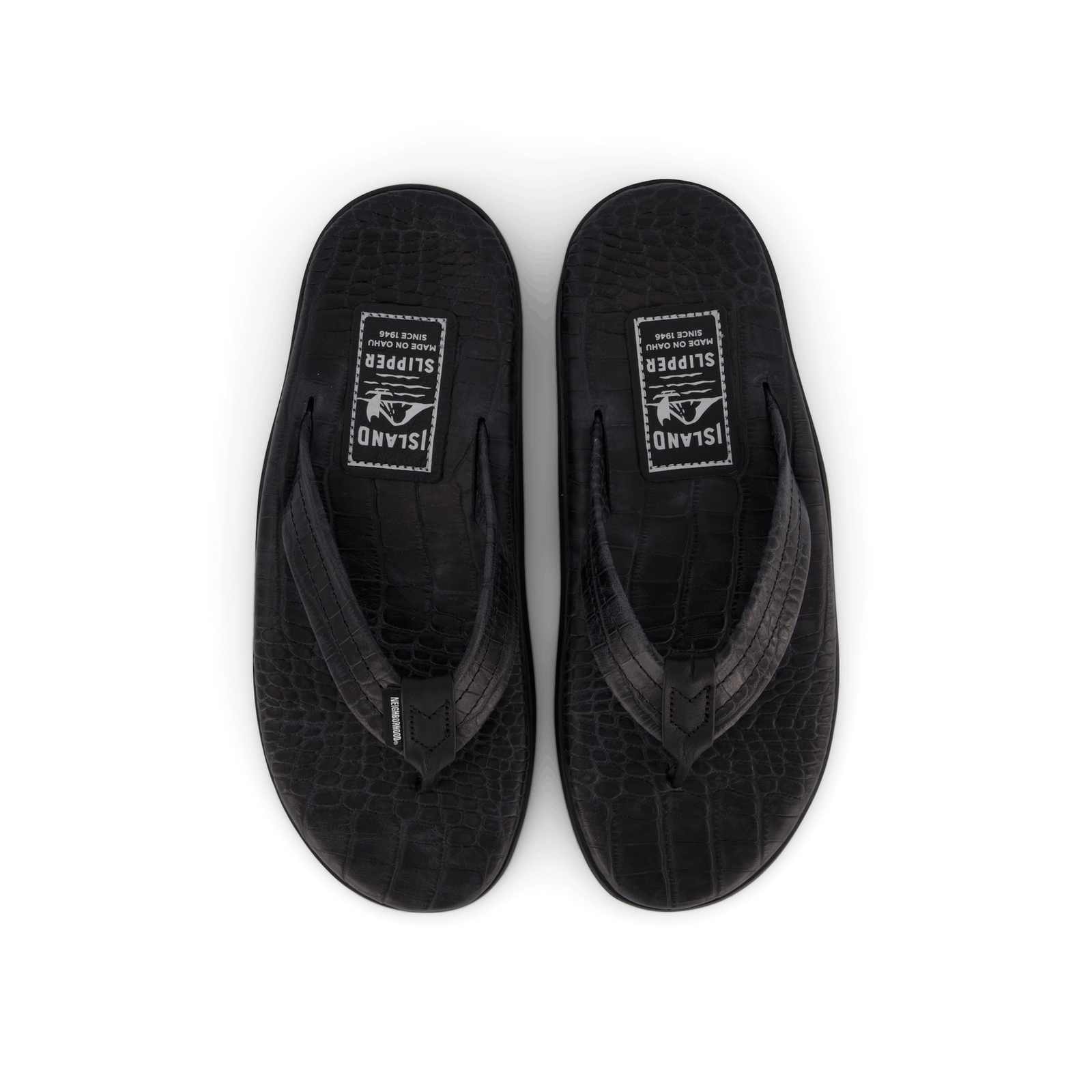 Nh X Island Slipper . Leather  Black