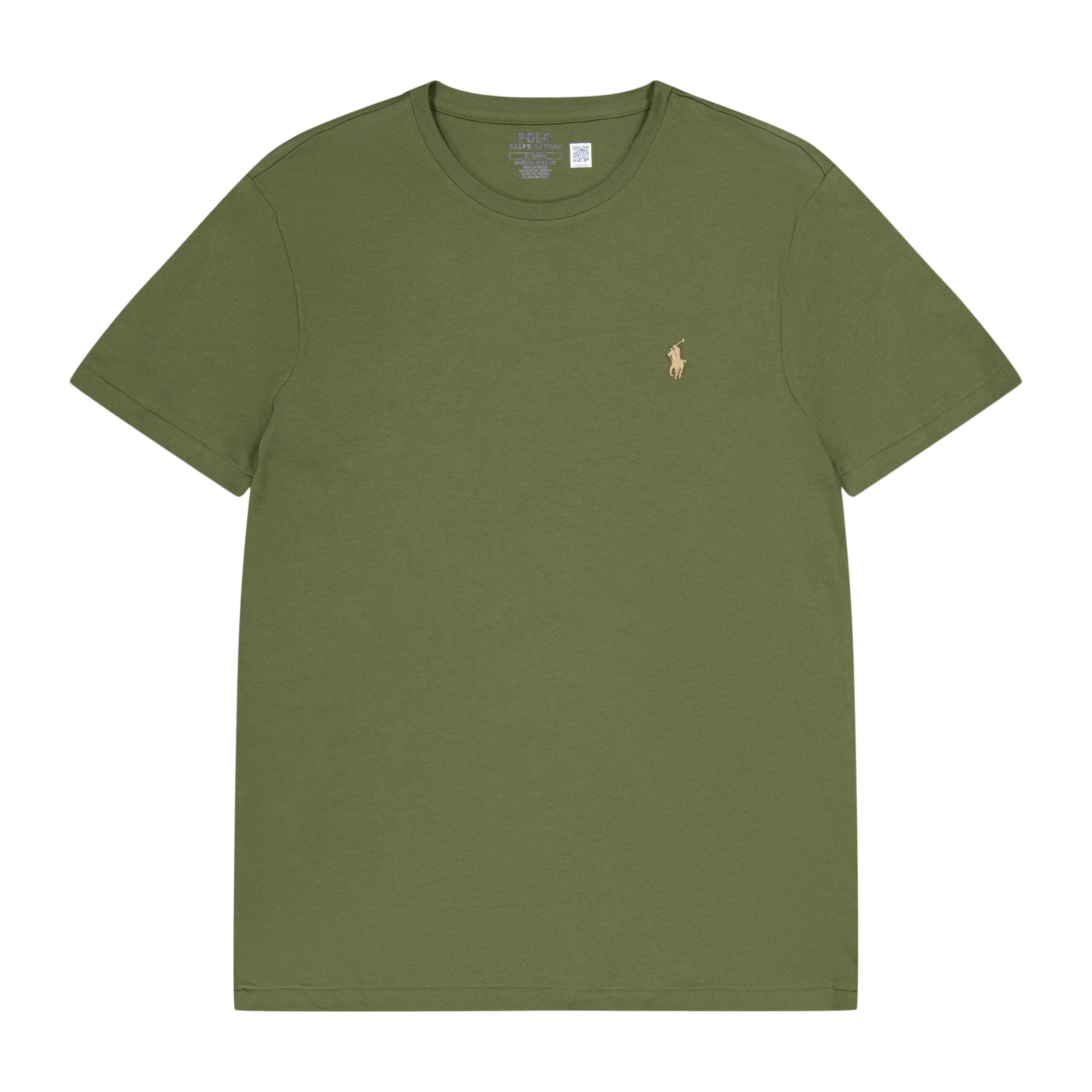 Custom Slim Fit Jersey Crewneck T-Shirt Dark Sage