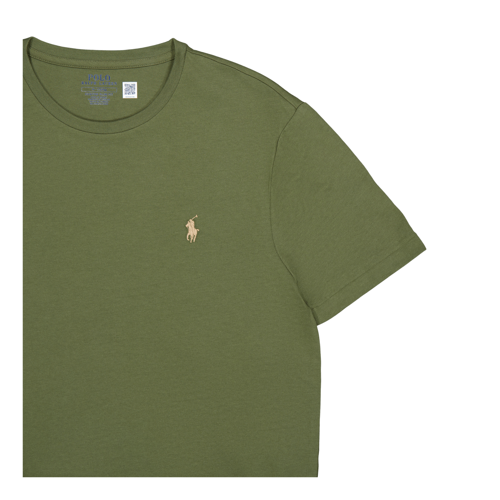 Custom Slim Fit Jersey Crewneck T-Shirt Dark Sage
