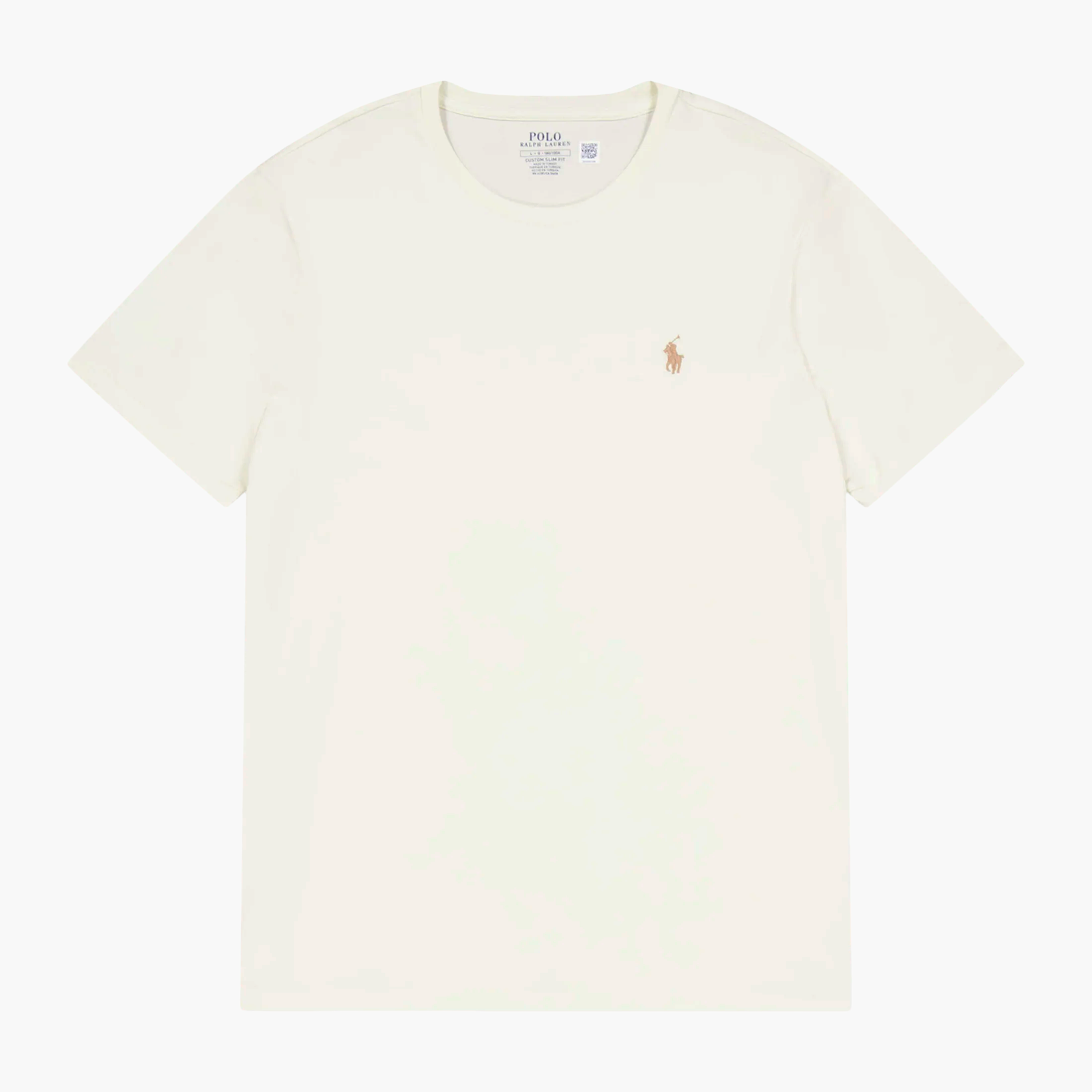 Custom Slim Fit Jersey Crewneck T-Shirt Parchment Cream