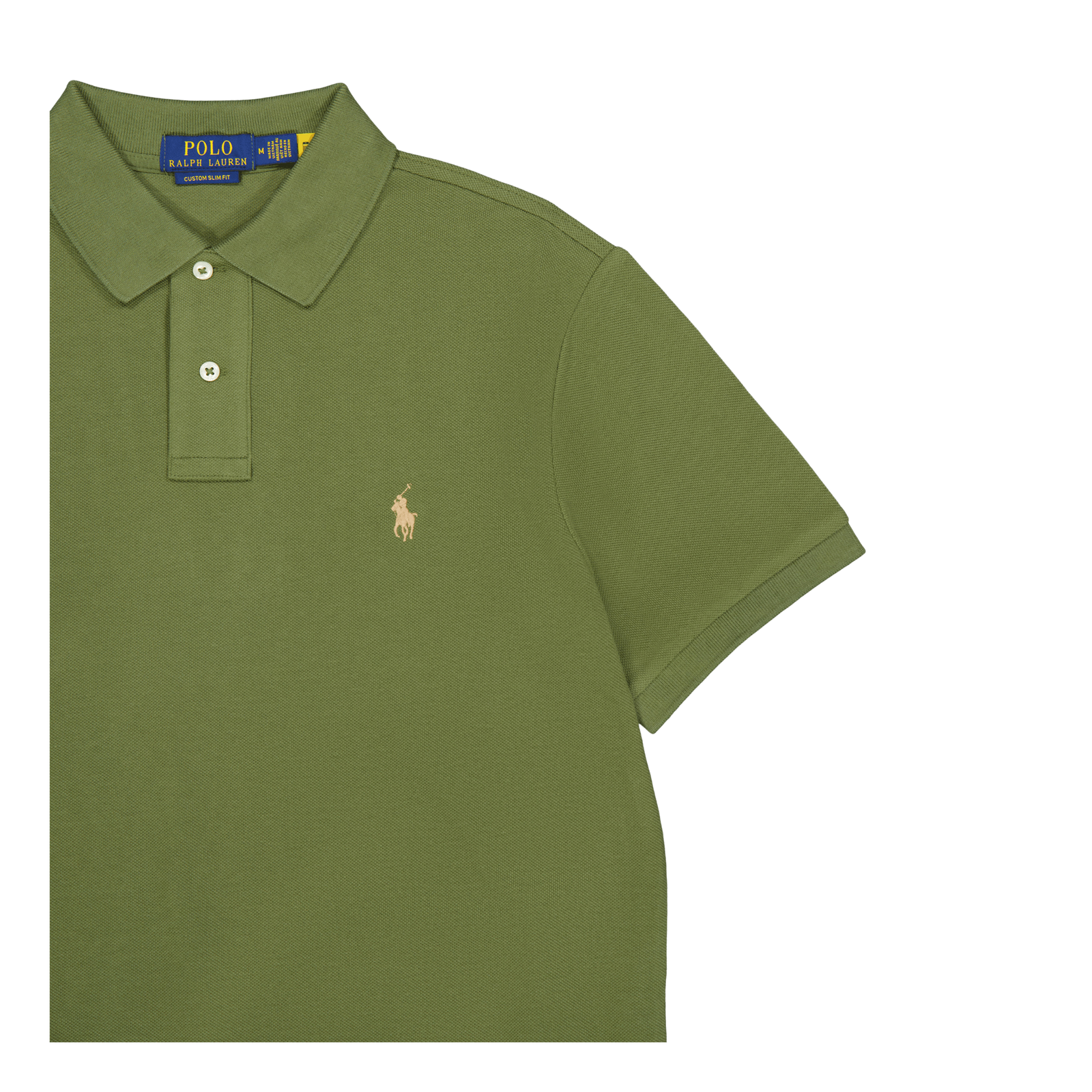 Custom Slim Fit Mesh Polo Shirt Dark Sage