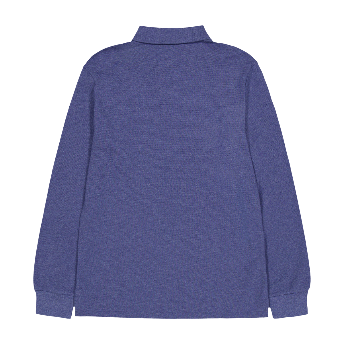Custom Slim Long-Sleeve Polo Navy Heather