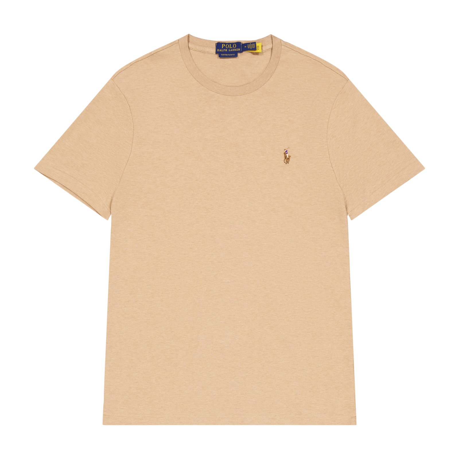 Custom Slim Fit Soft Cotton T-Shirt Classic Camel Heather