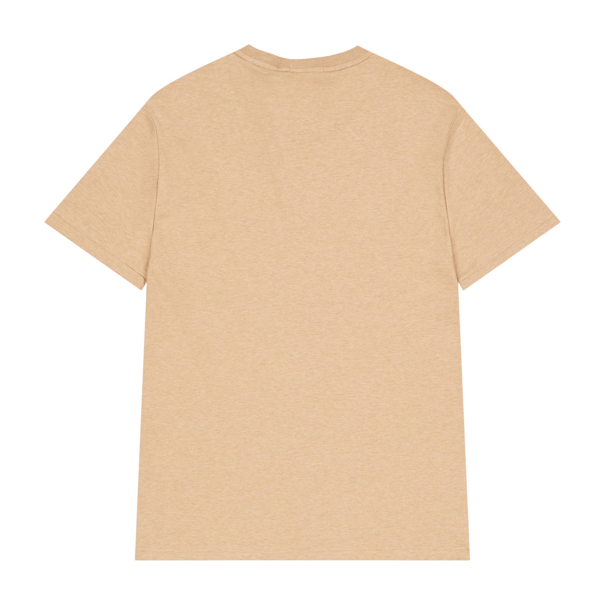 Custom Slim Fit Soft Cotton T-Shirt Classic Camel Heather