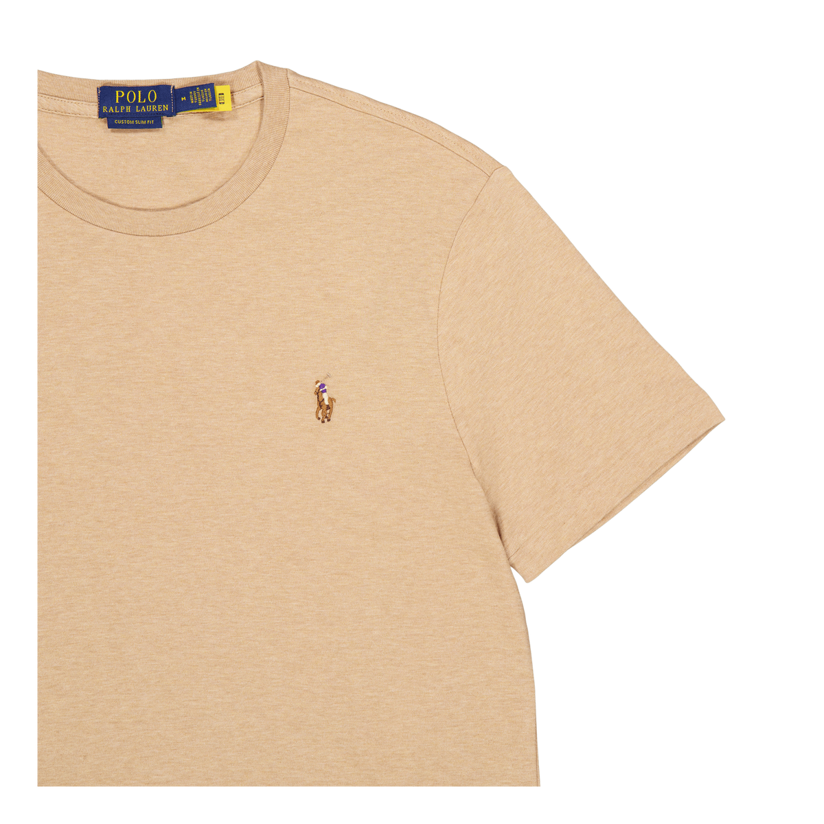 Custom Slim Fit Soft Cotton T-Shirt Classic Camel Heather