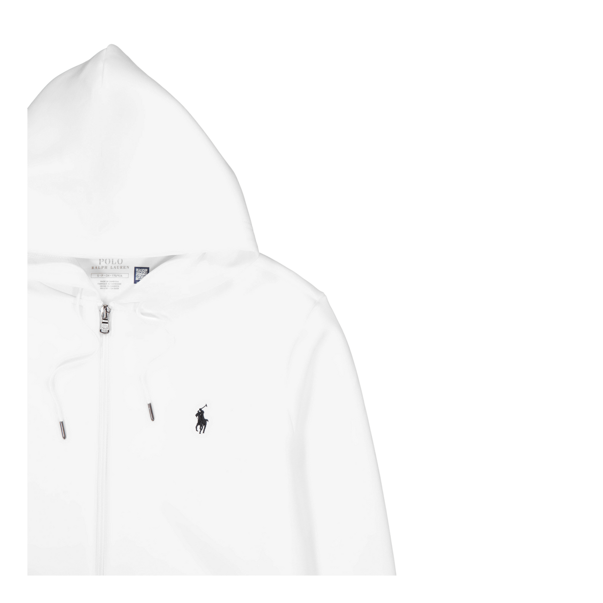 Double-Knit Full-Zip Hoodie White