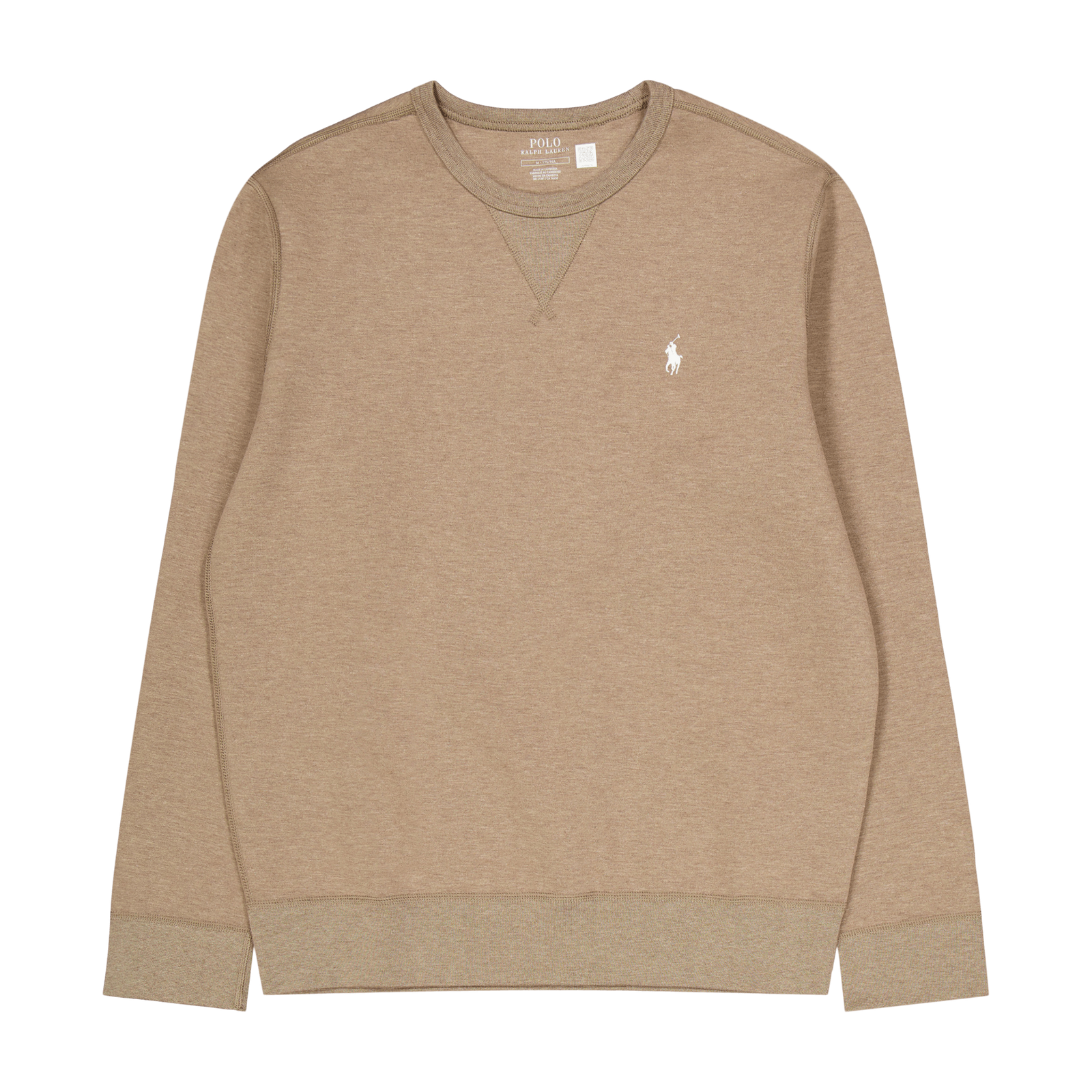 Marled Double-Knit Sweatshirt Dark Taupe Heather