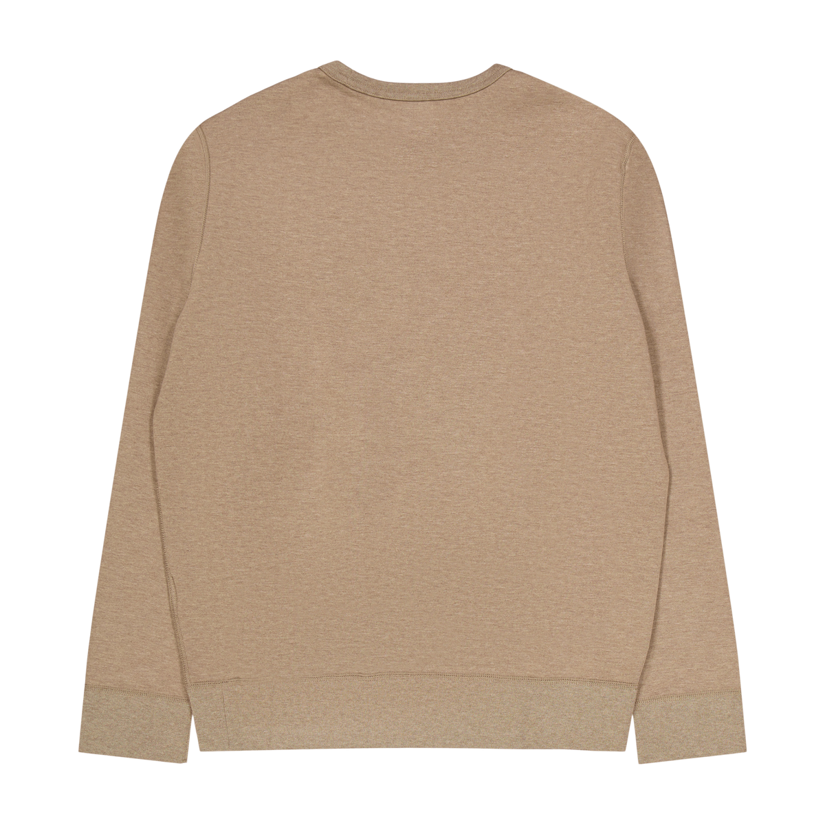 Marled Double-Knit Sweatshirt Dark Taupe Heather