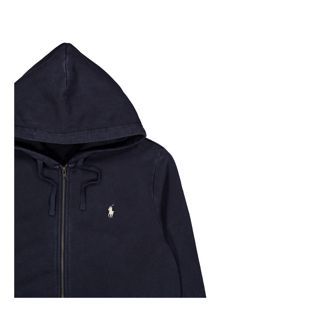 Loopback Terry Full-Zip Hoodie Faded Black Canvas
