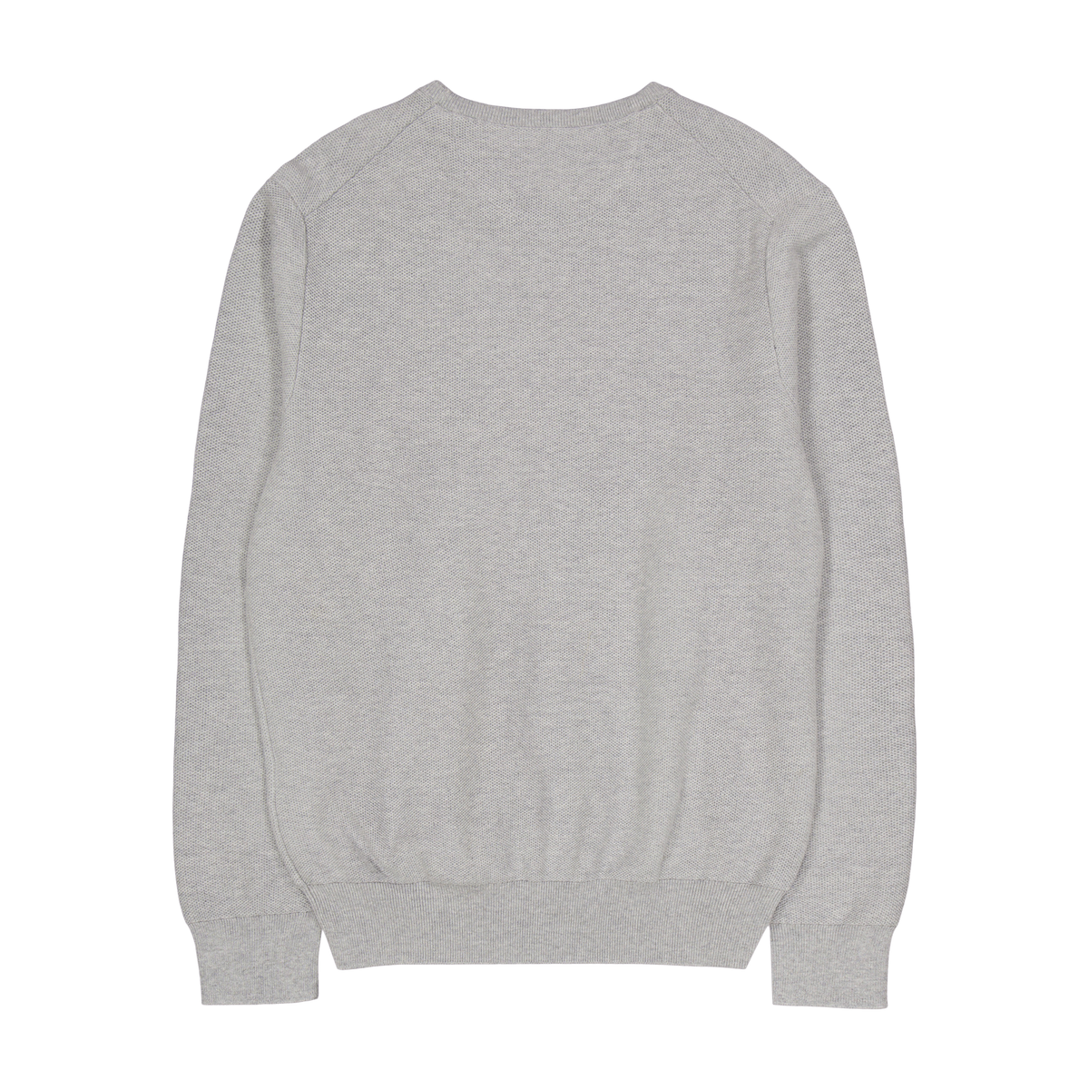 Textured Cotton Crewneck Sweater Andover Heather