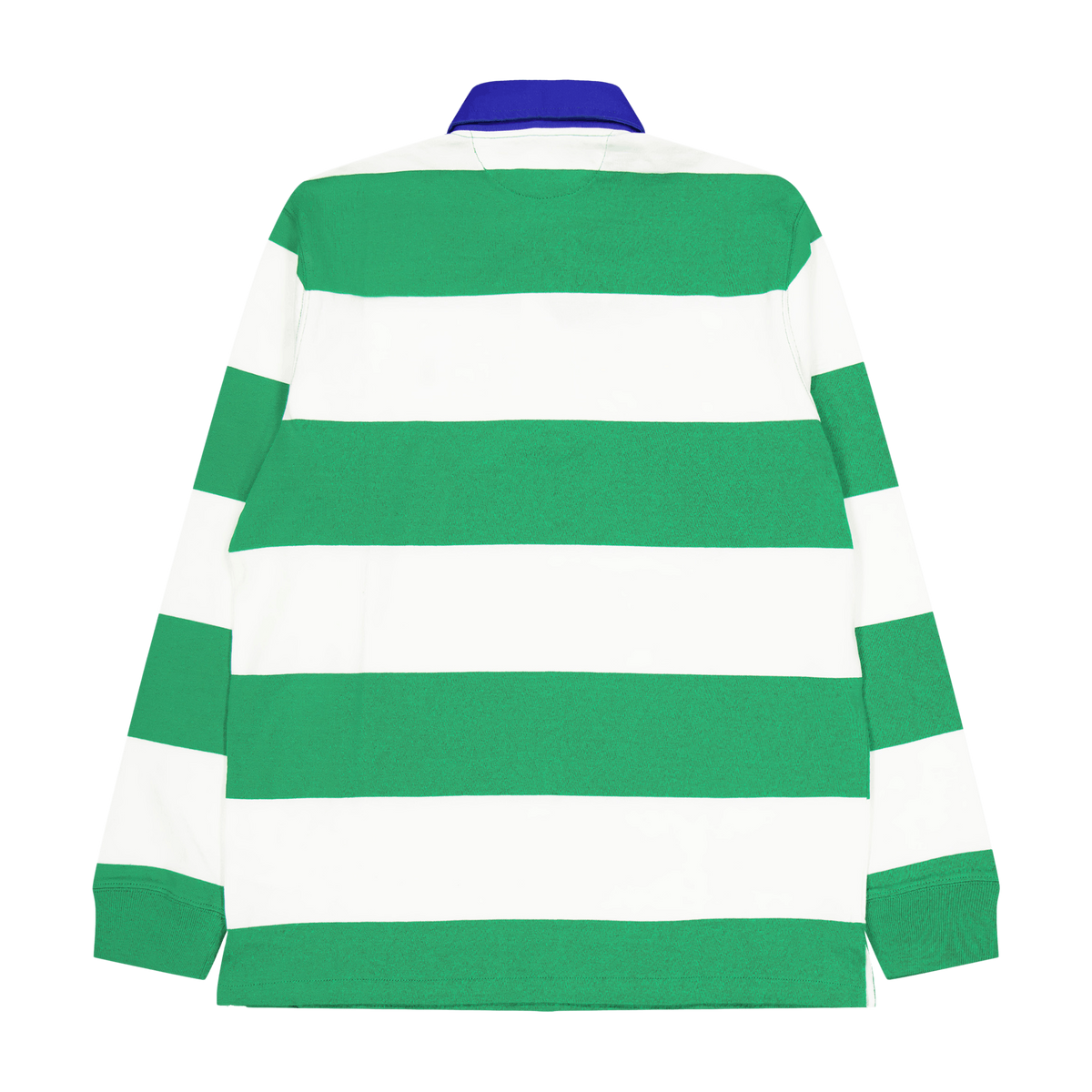 Classic Fit Striped Jersey Rugby Shirt Stem / White