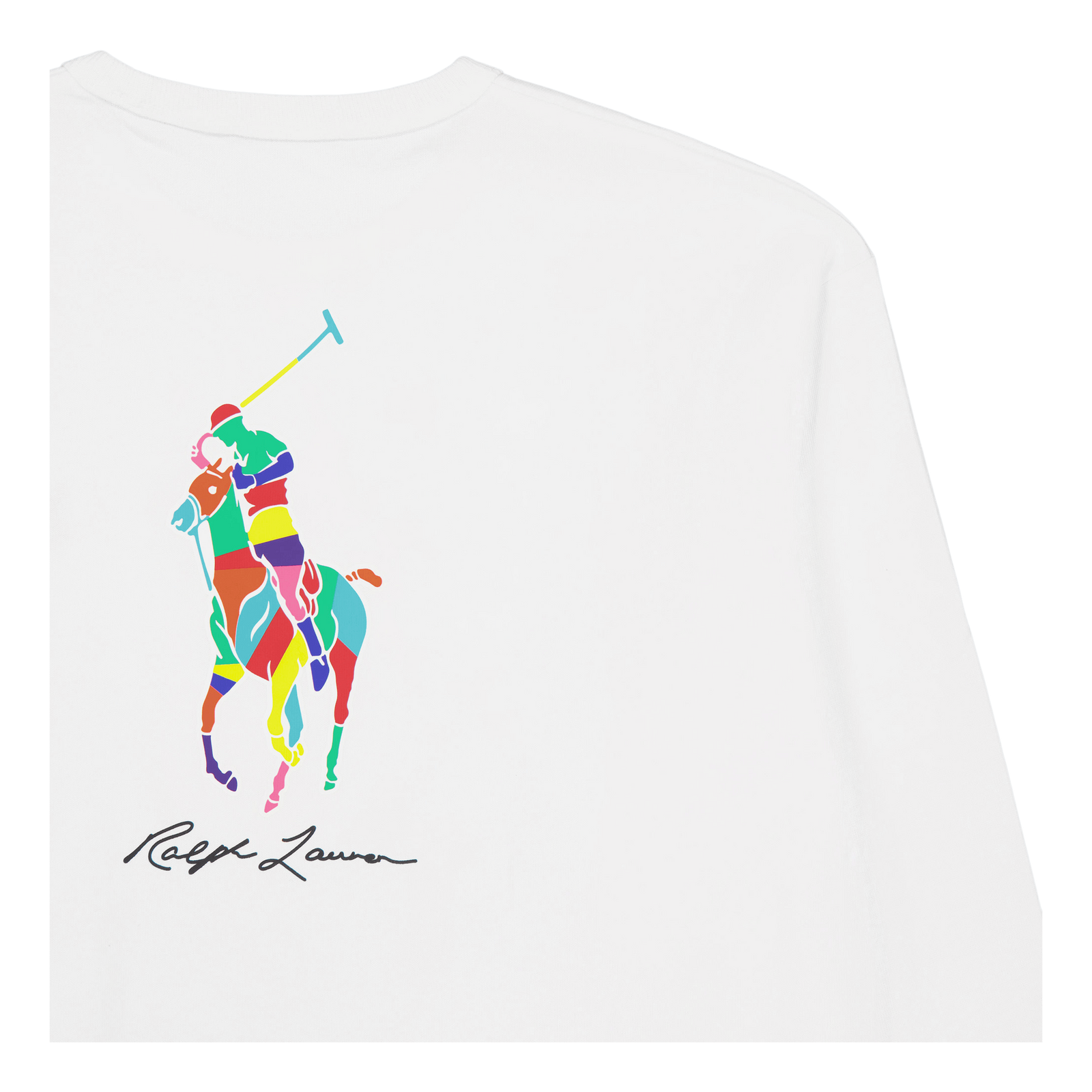 Relaxed Fit Big Pony Jersey T-Shirt White