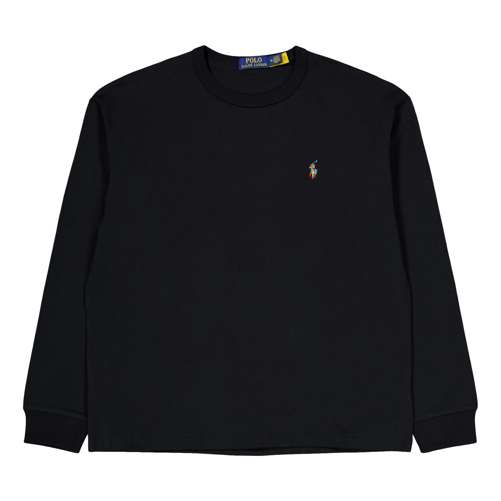 Relaxed Fit Big Pony Jersey T-Shirt Polo Black