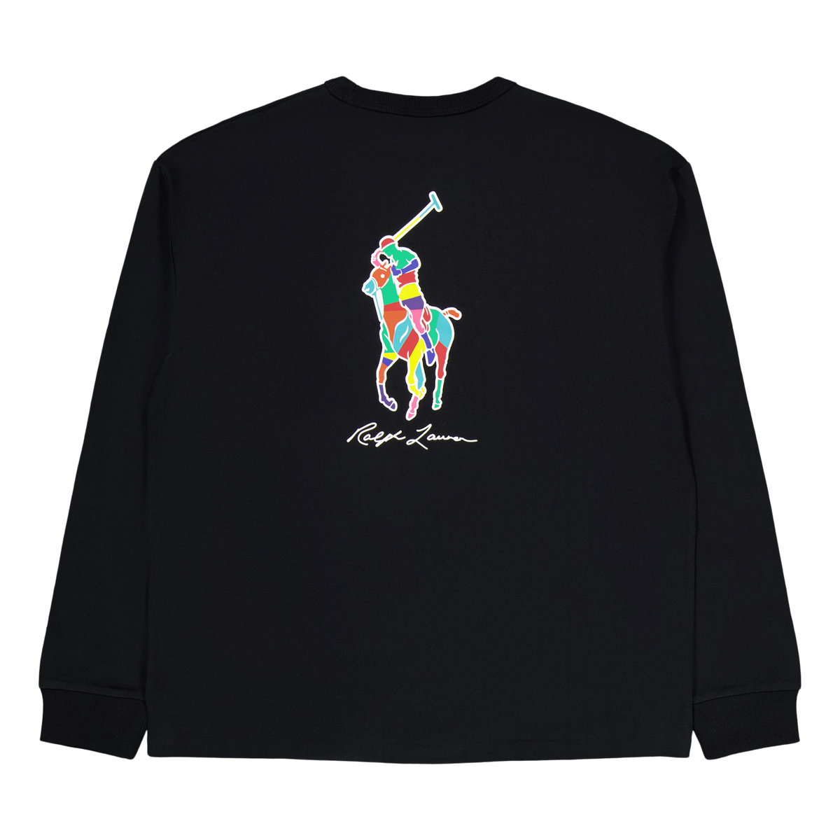 Relaxed Fit Big Pony Jersey T-Shirt Polo Black