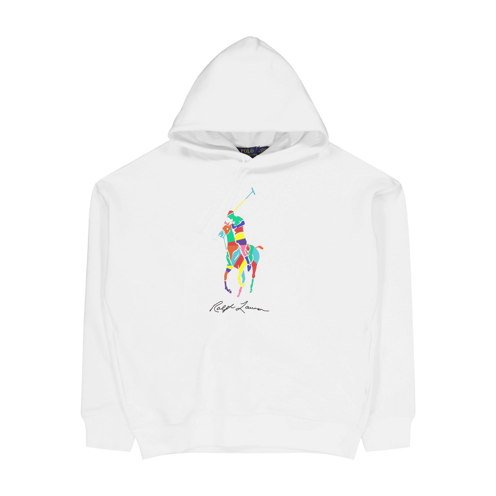 Big Fit Big Pony Fleece Hoodie White