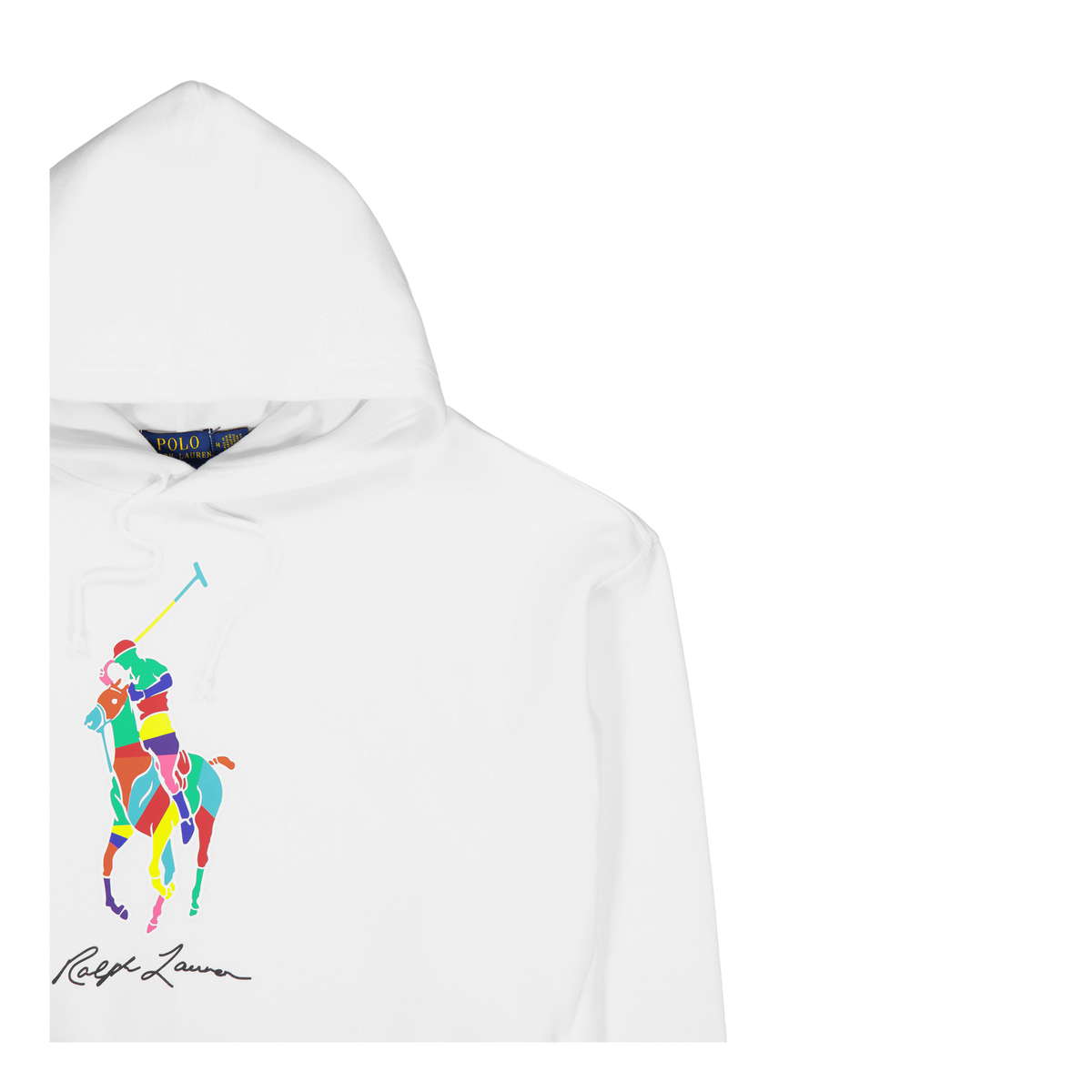 Big Fit Big Pony Fleece Hoodie White