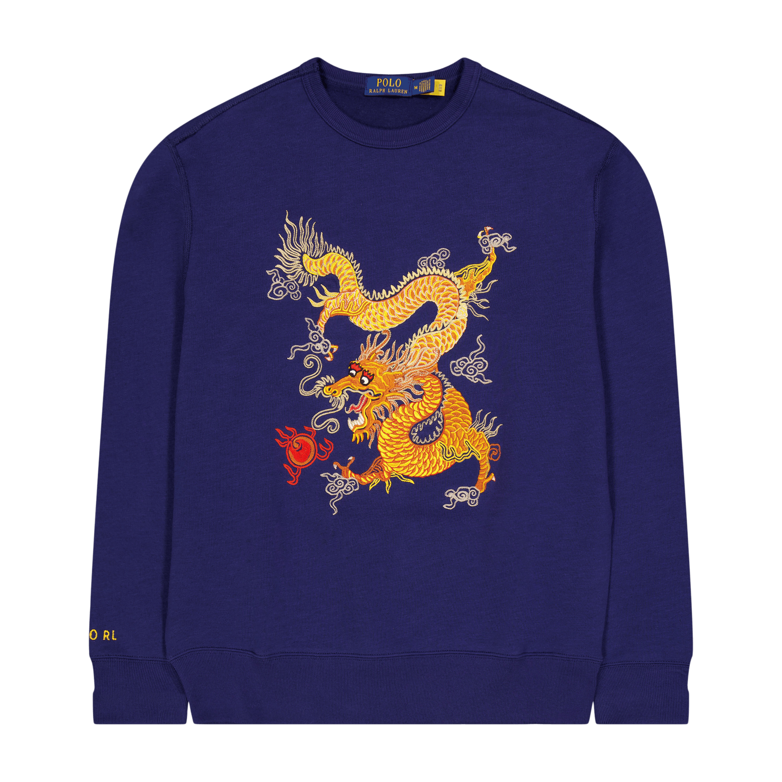 Lunar New Year Dragon Fleece Sweatshirt Dark Cobalt