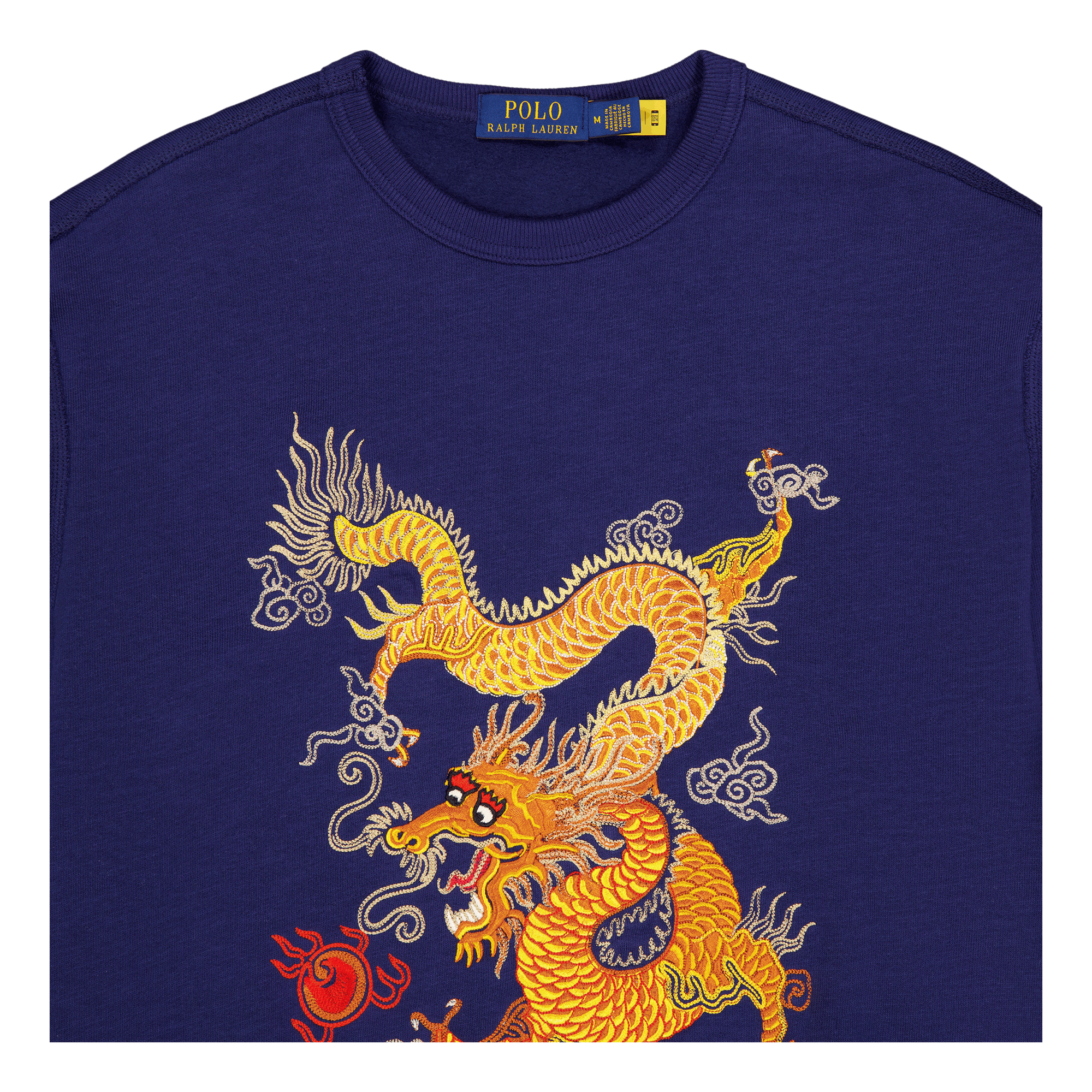 Lunar New Year Dragon Fleece Sweatshirt Dark Cobalt