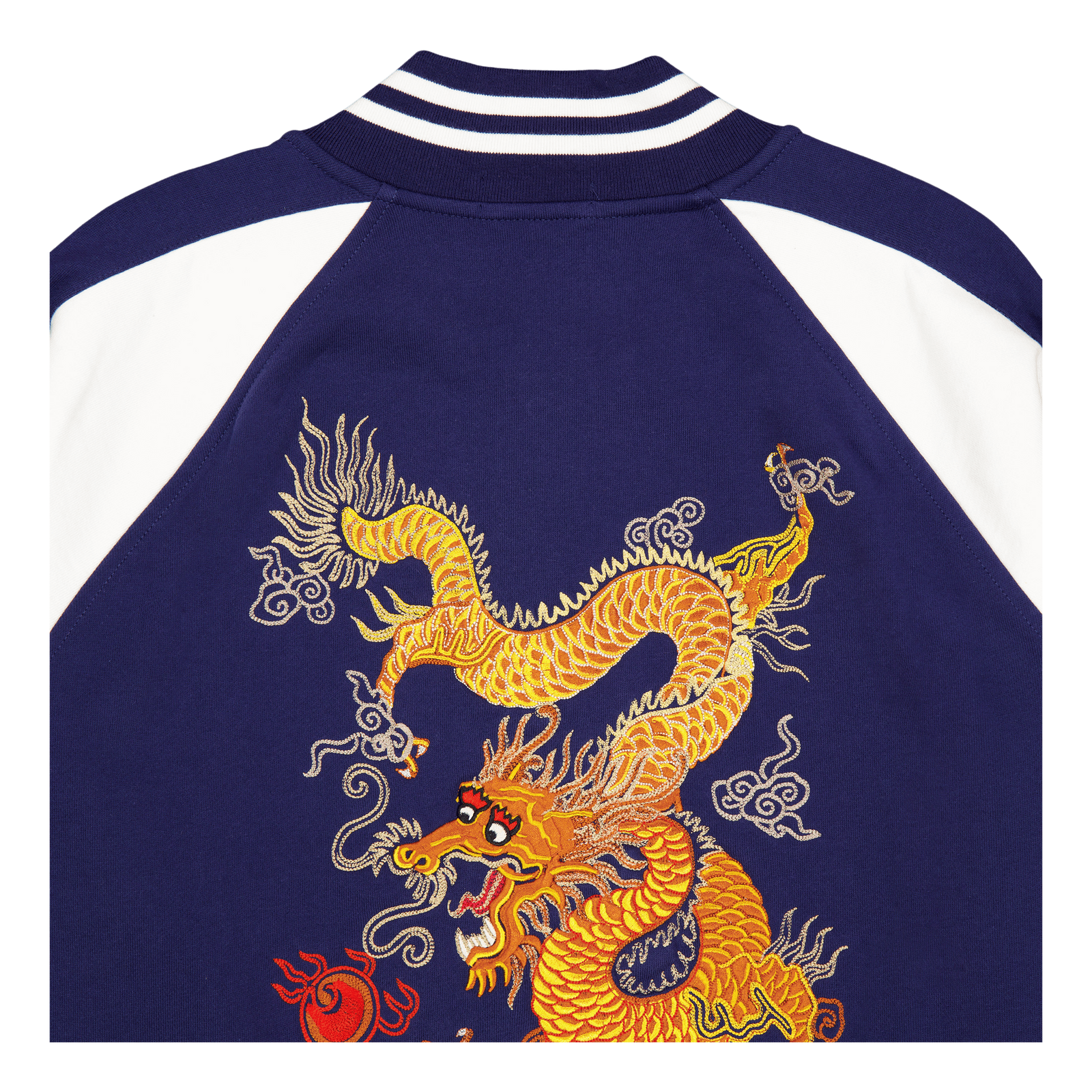 Lunar New Year Dragon Fleece Jacket Dark Cobalt /  Nevis