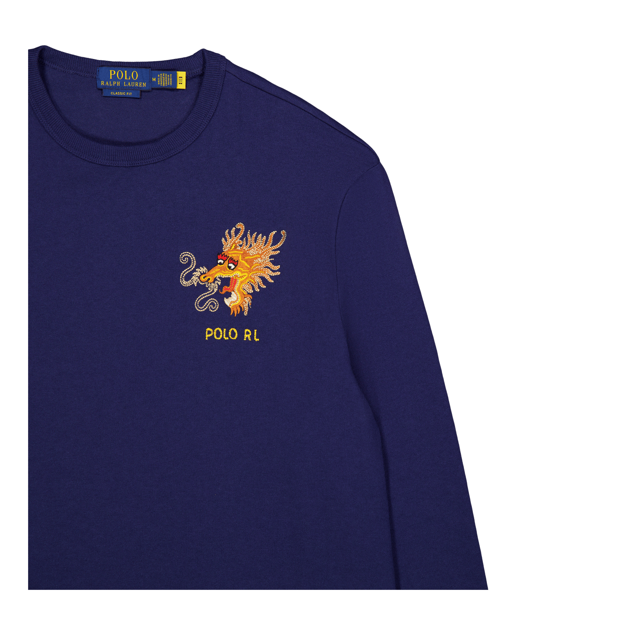 Lunar New Year Dragon Jersey T-Shirt Dark Cobalt