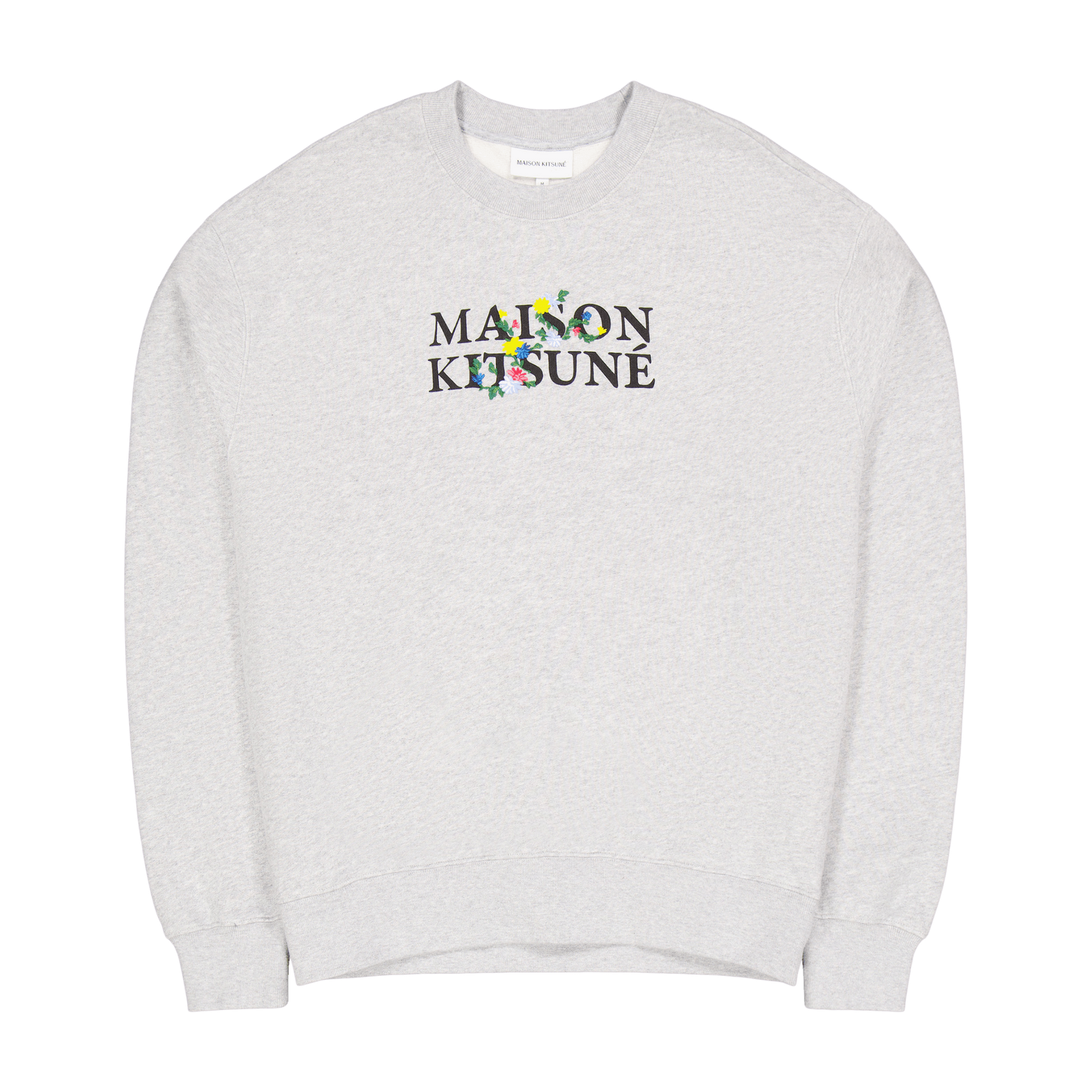 Maison Kitsune Flowers Comfort Grey Melange