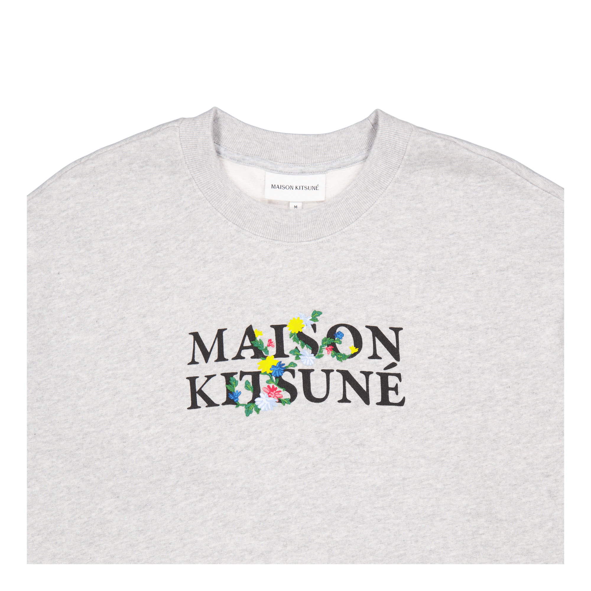Maison Kitsune Flowers Comfort Grey Melange