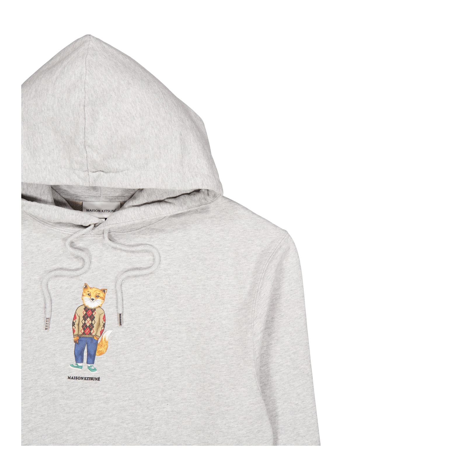 Dressed Fox Regular Hoodie Lig Grey Melange