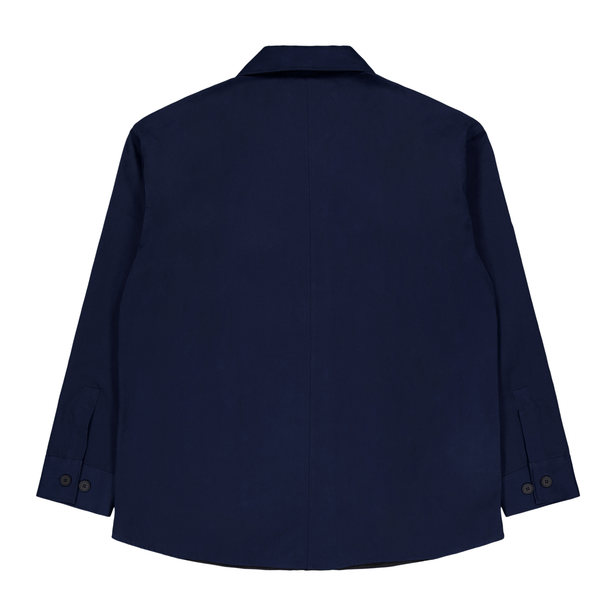 Overshirt With Tonal Fox Head  Ink Blue