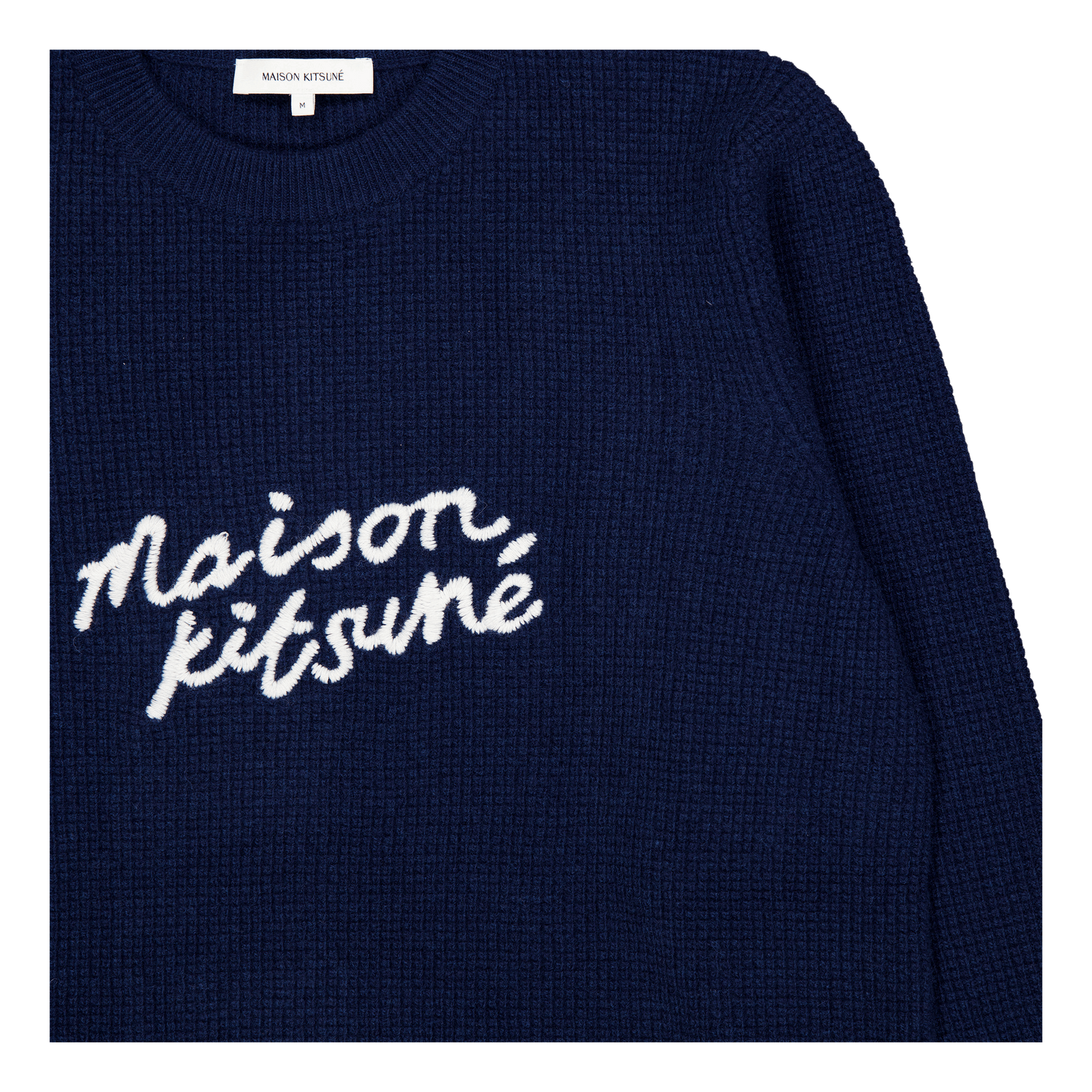 Maison Kitsune Handwriting Com Ink Blue