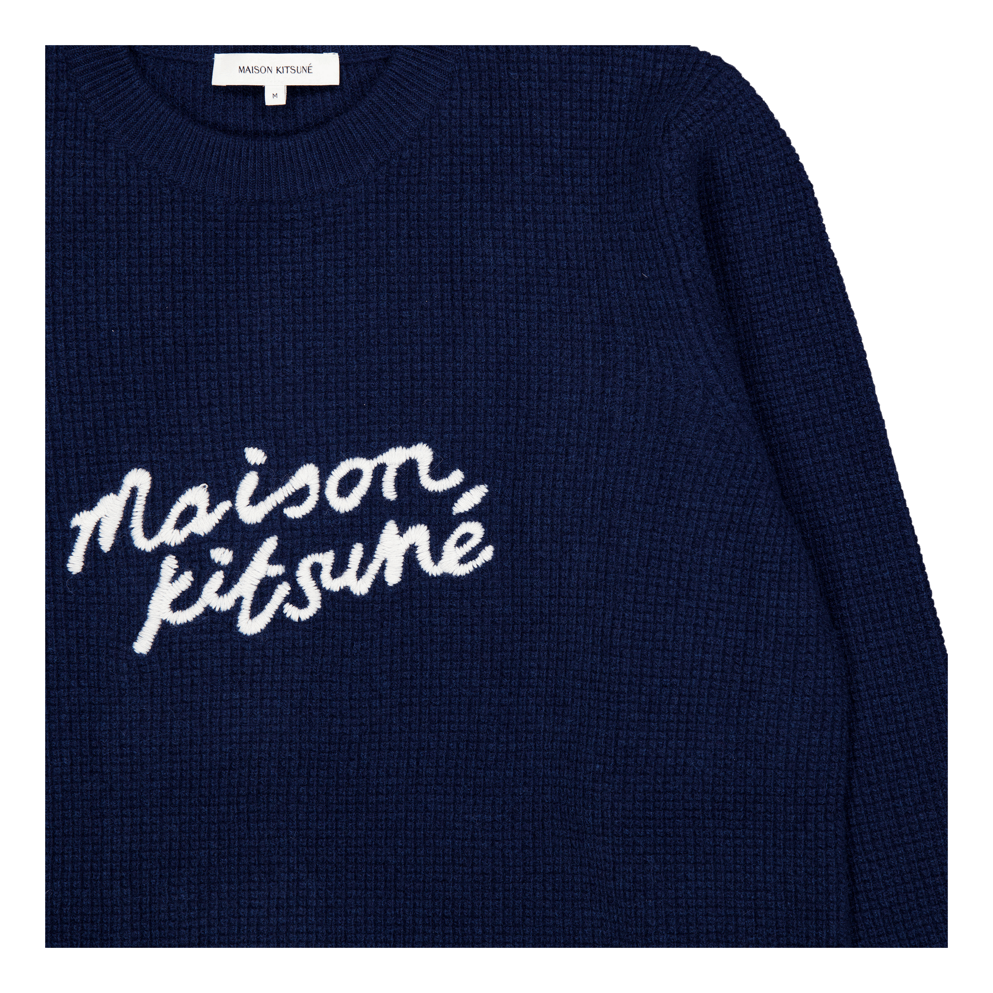 Maison Kitsune Handwriting Com Ink Blue