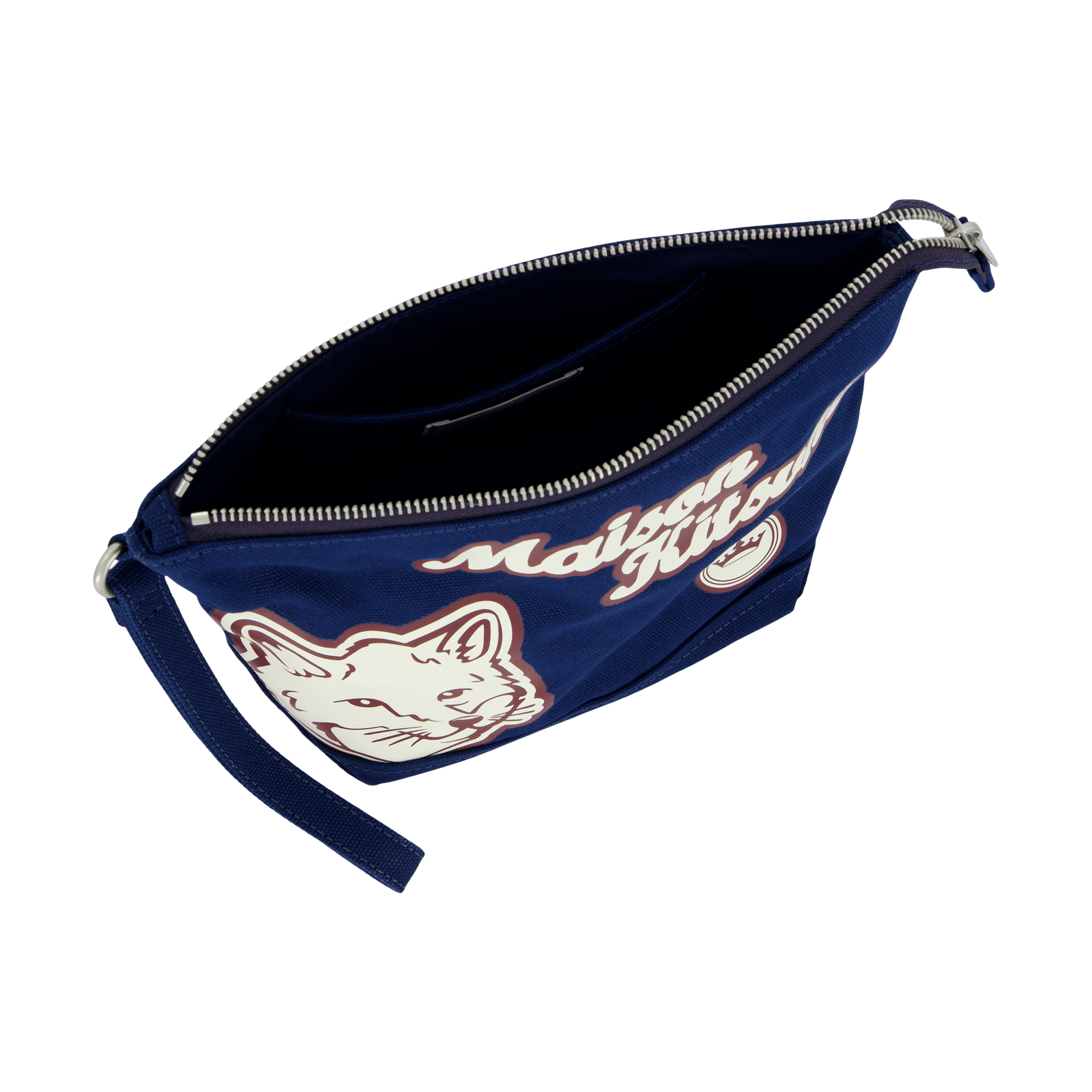 Varsity Patches Zipped Pouch Ink Blue