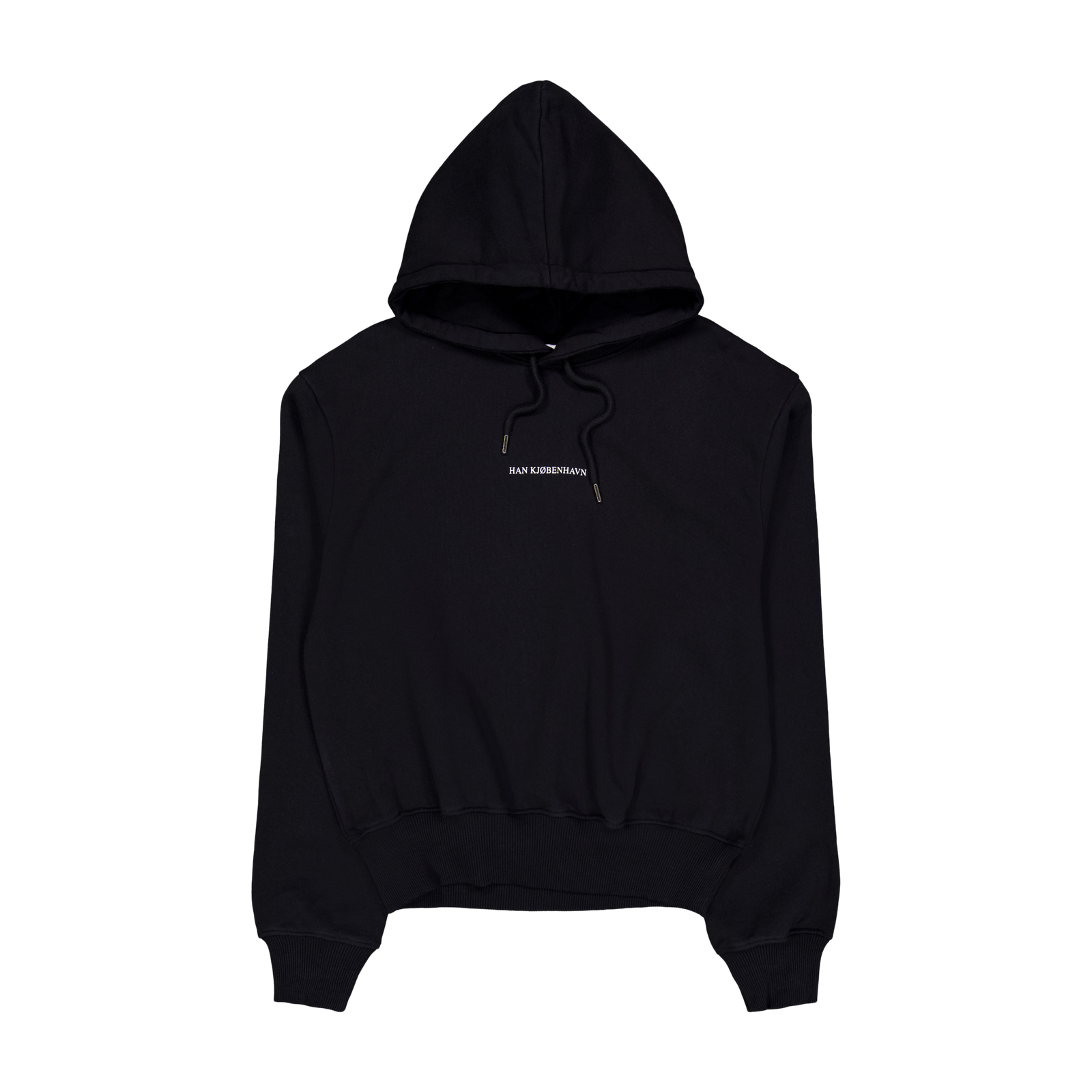Supper Cropped Relaxed Hoodie Black