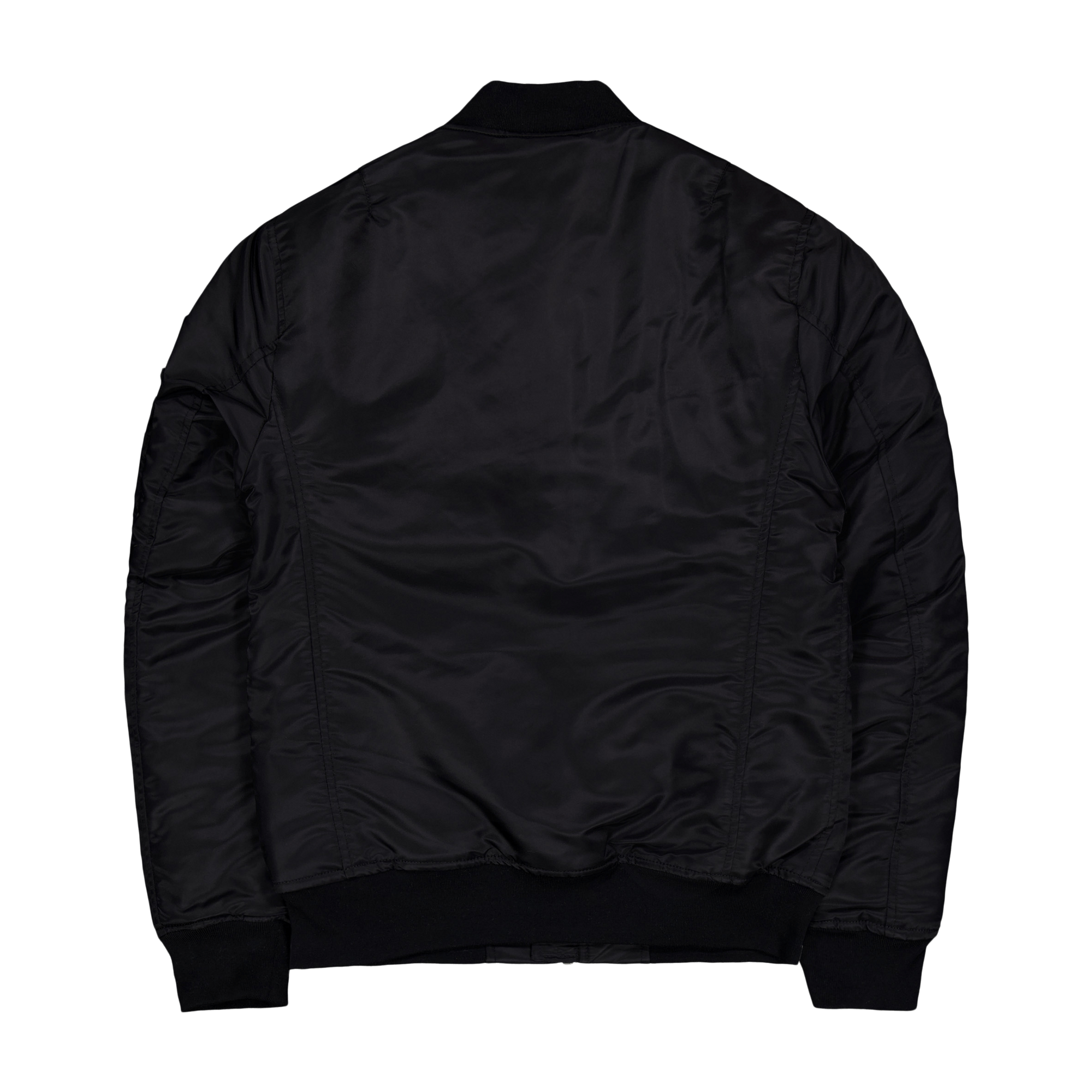 Recycled Nylon MA-1 bomber jacket Black