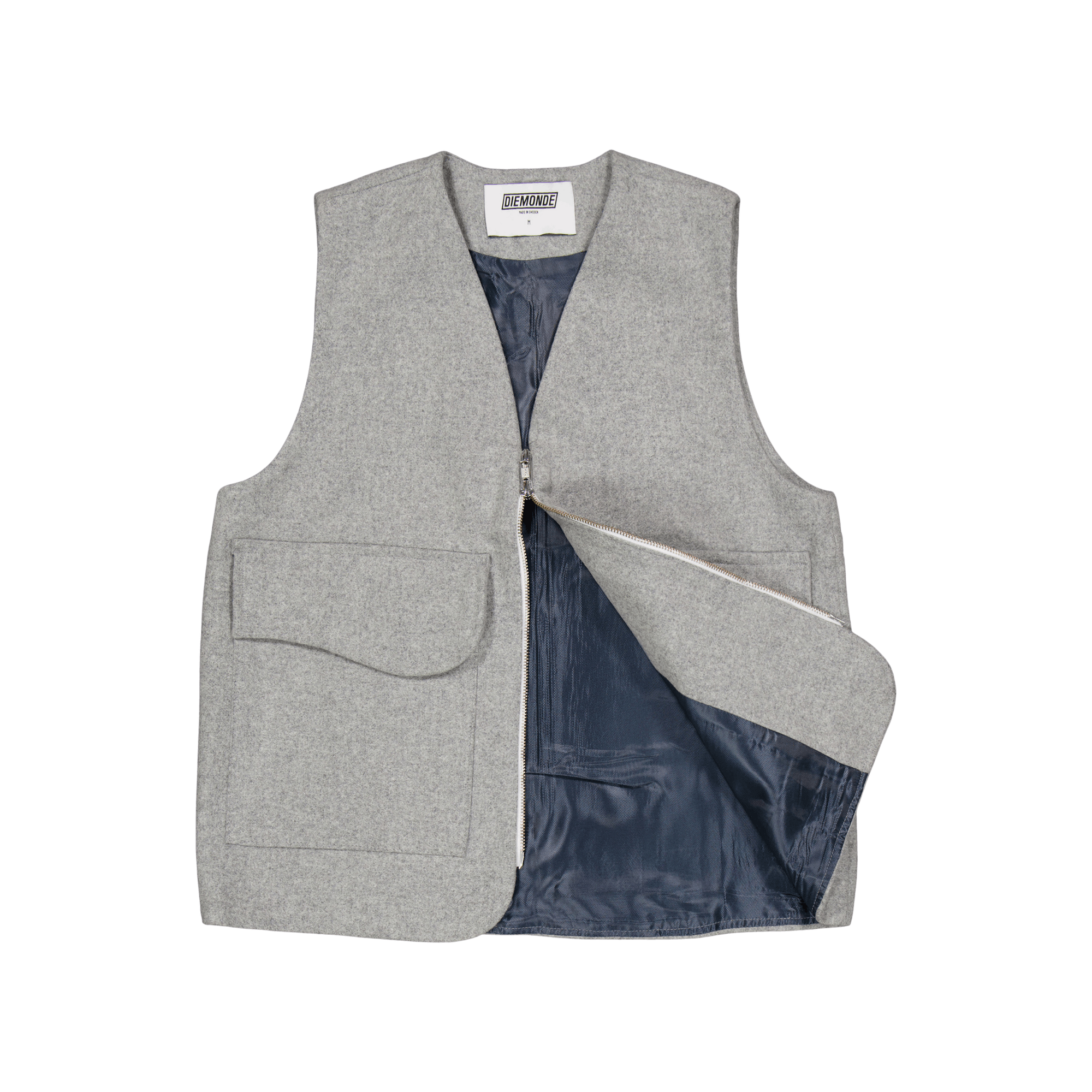 Jakt - Wool Blend Vest Grey