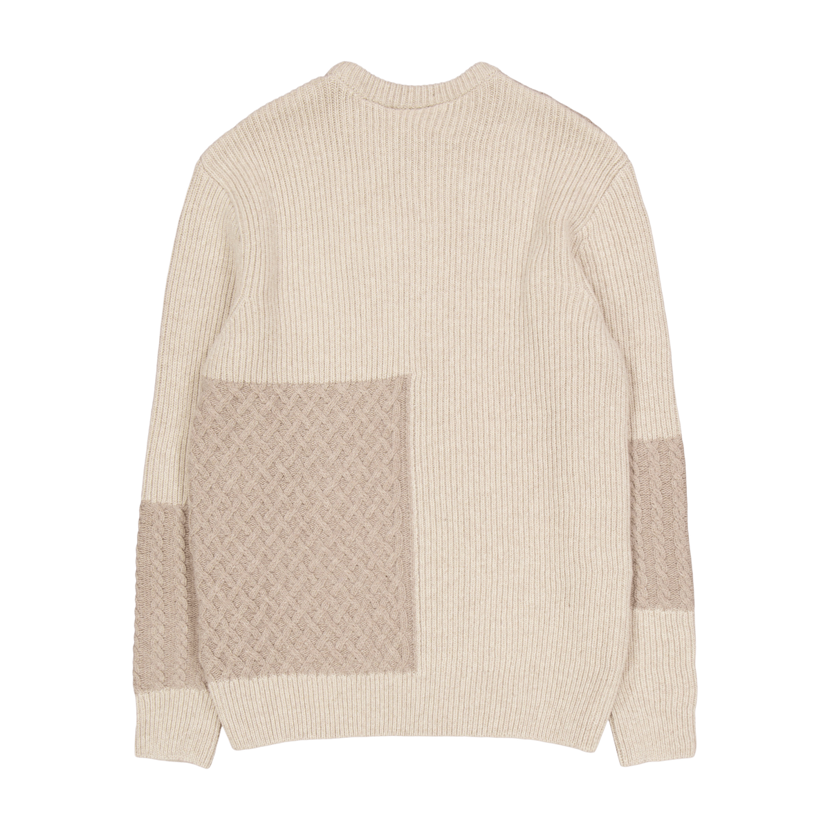 Walnut Patchwork Knit Khaki
