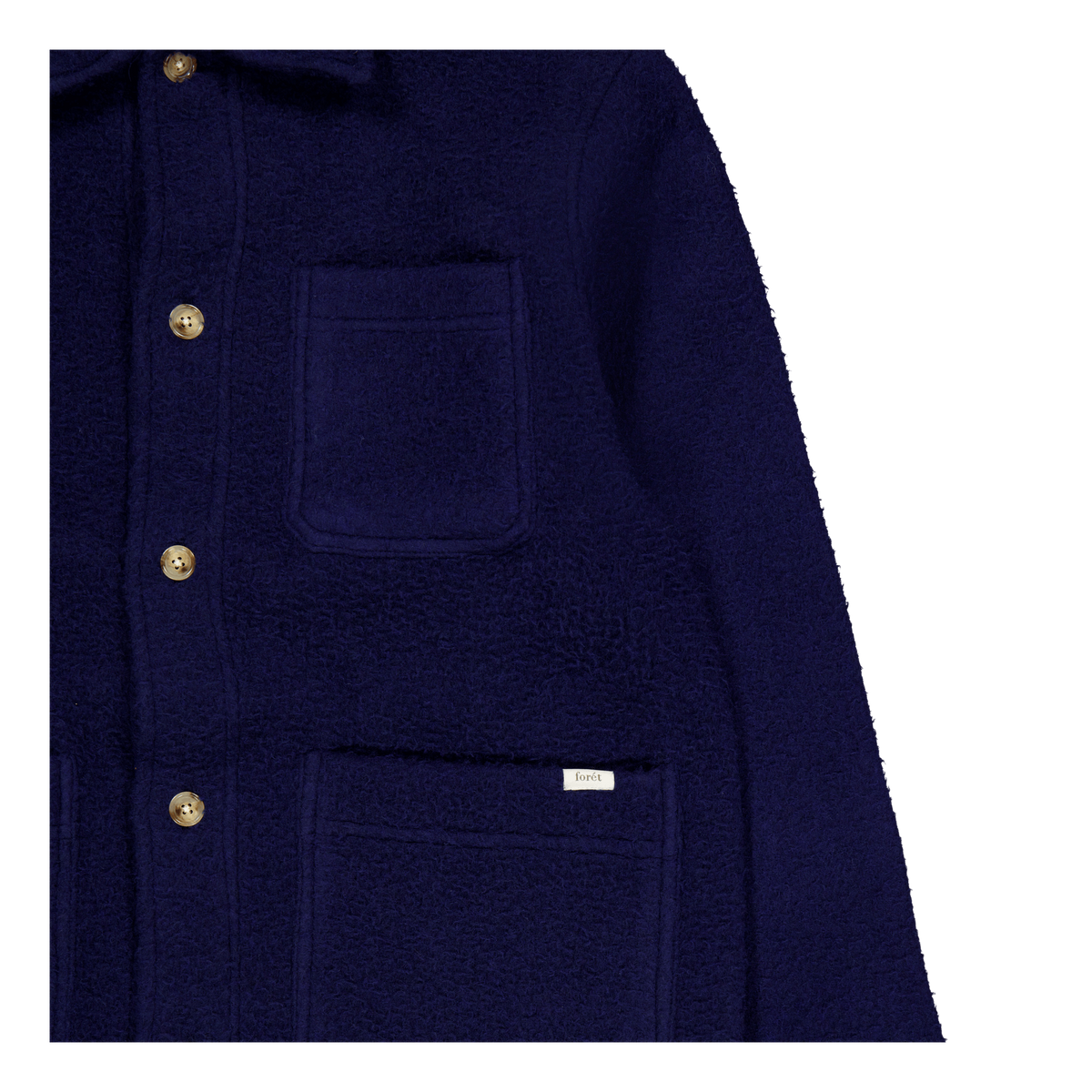 Stay Wool Overshirt Navy