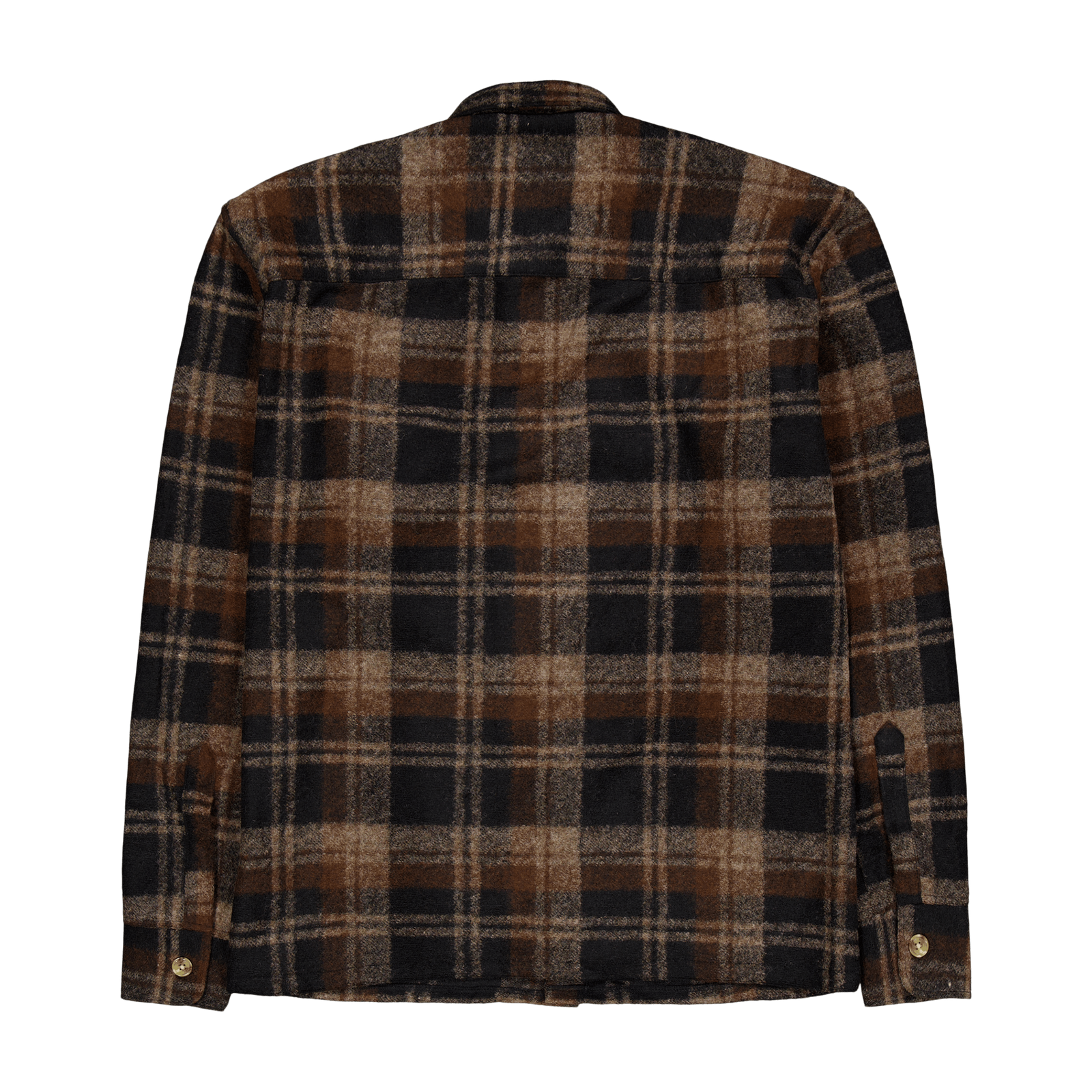 Ivy Wool Overshirt Brown Check