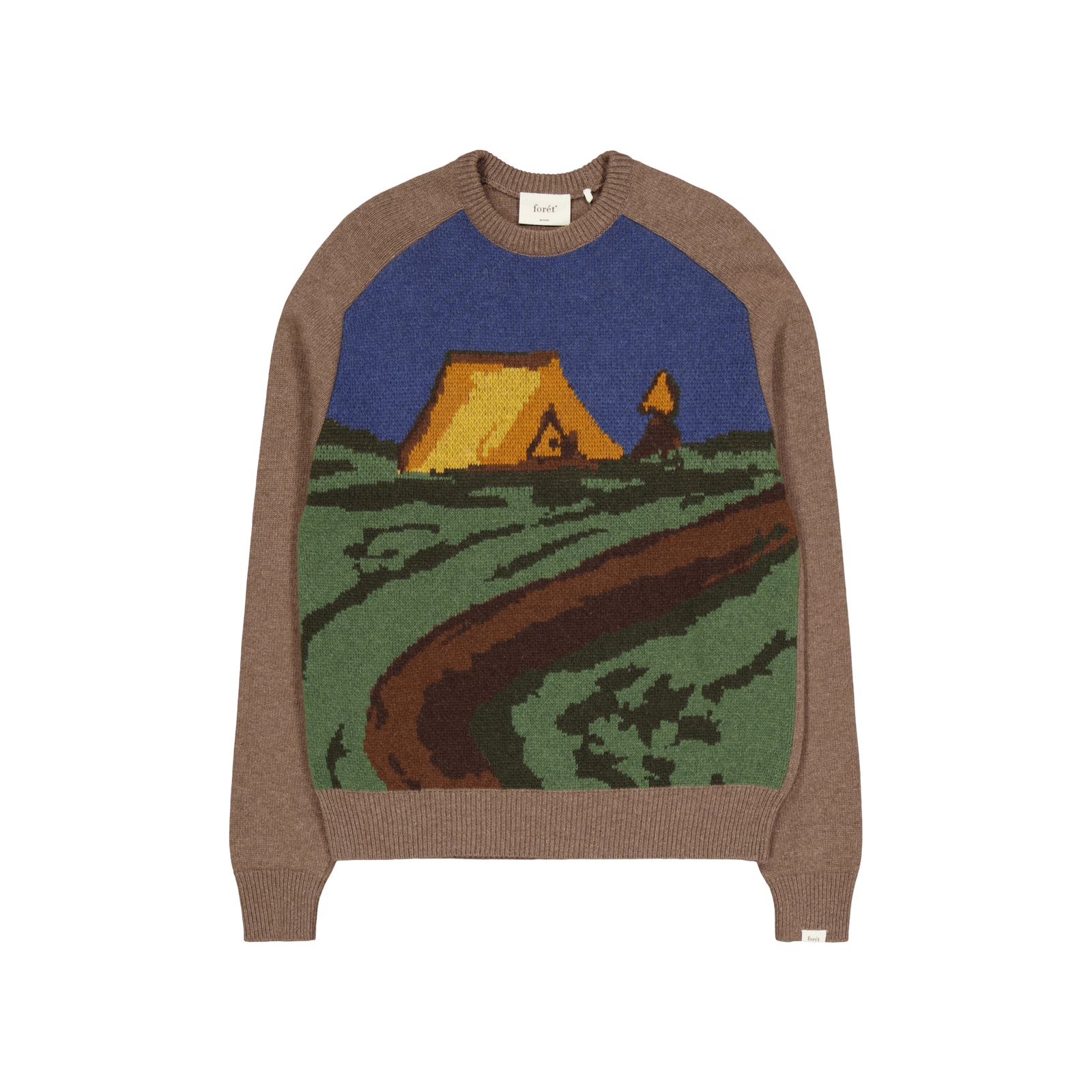 Camp Jacquard Knit Khaki