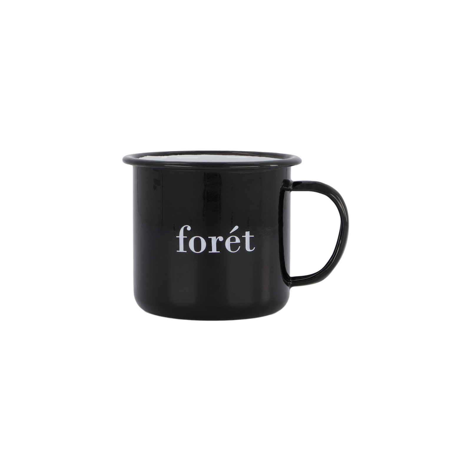 Bean Enamel Mug Black