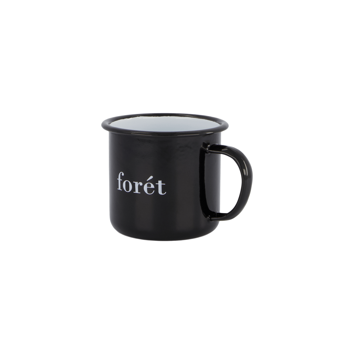 Bean Enamel Mug Black
