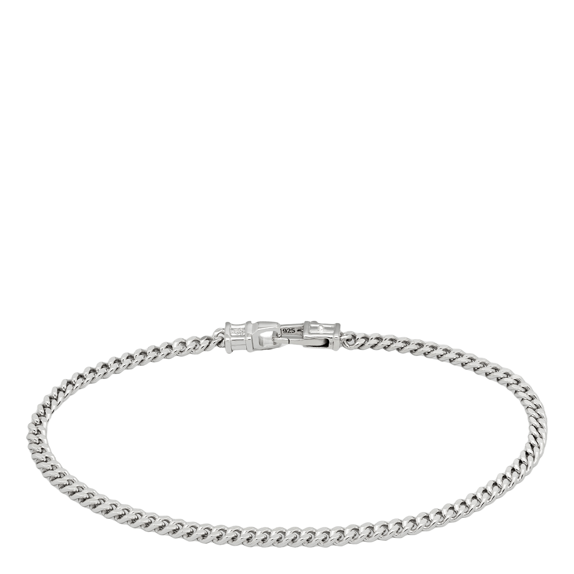 Curb Bracelet M Silver