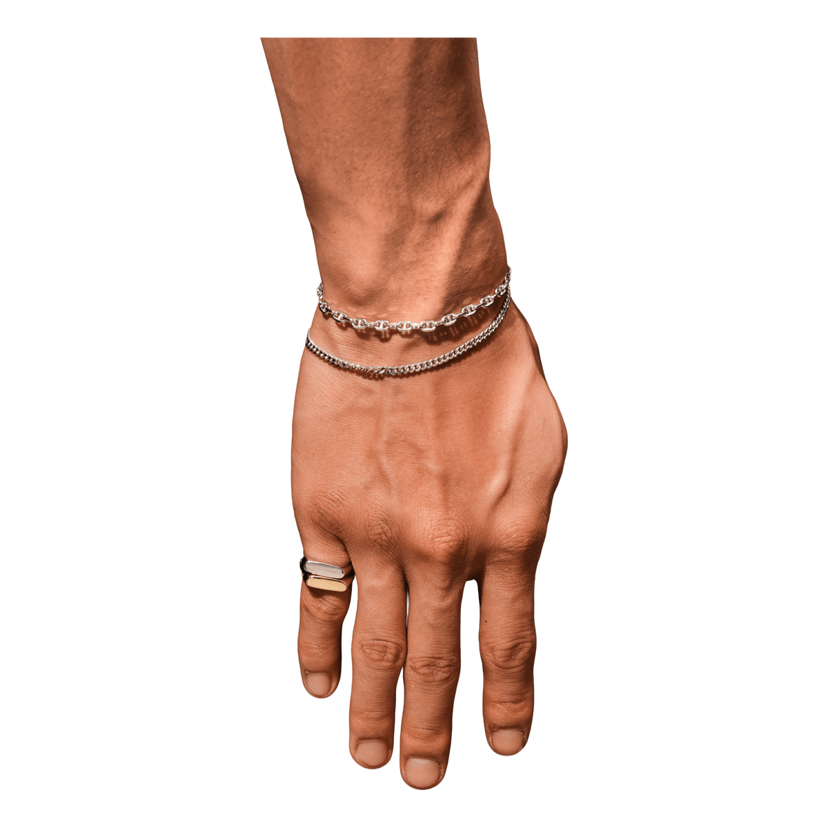 Curb Bracelet M Silver