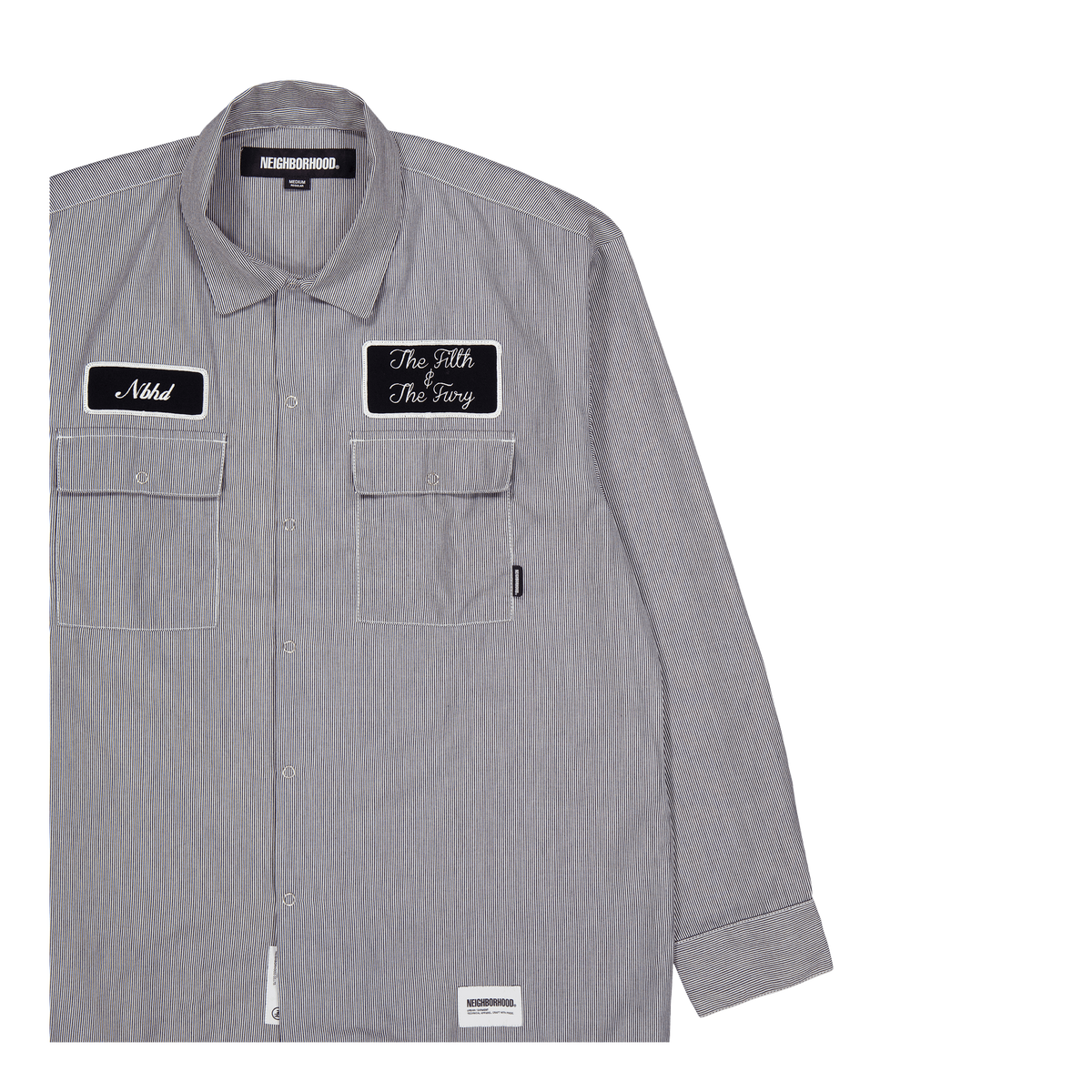 Neighborhood Stripe Work Shirt Ls | Caliroots.com