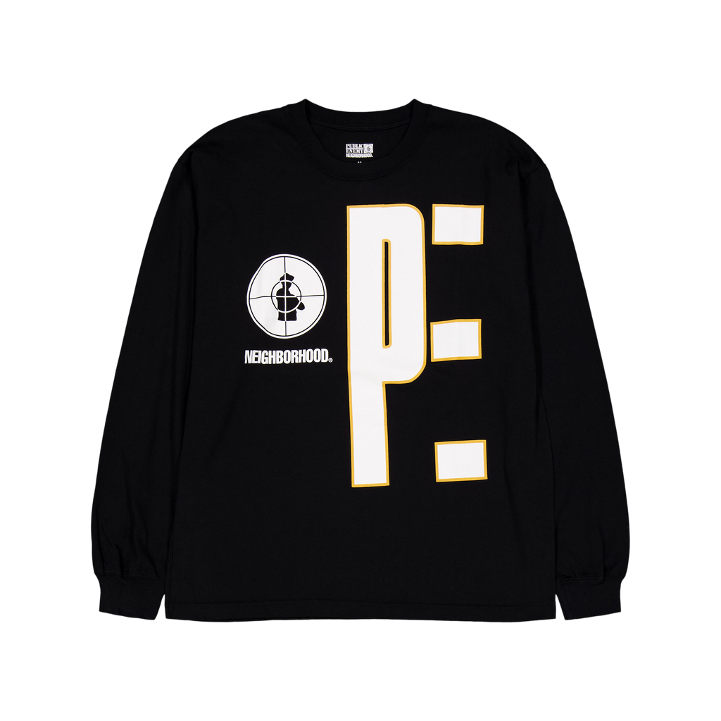 Nh X Public Enemy . Tee Ls-1 Black