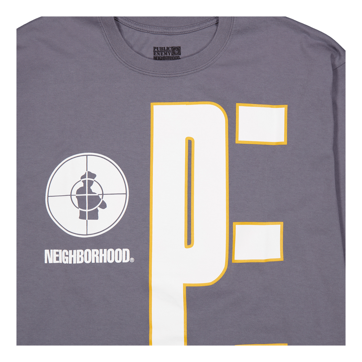 Nh X Public Enemy . Tee Ls-1 Gray