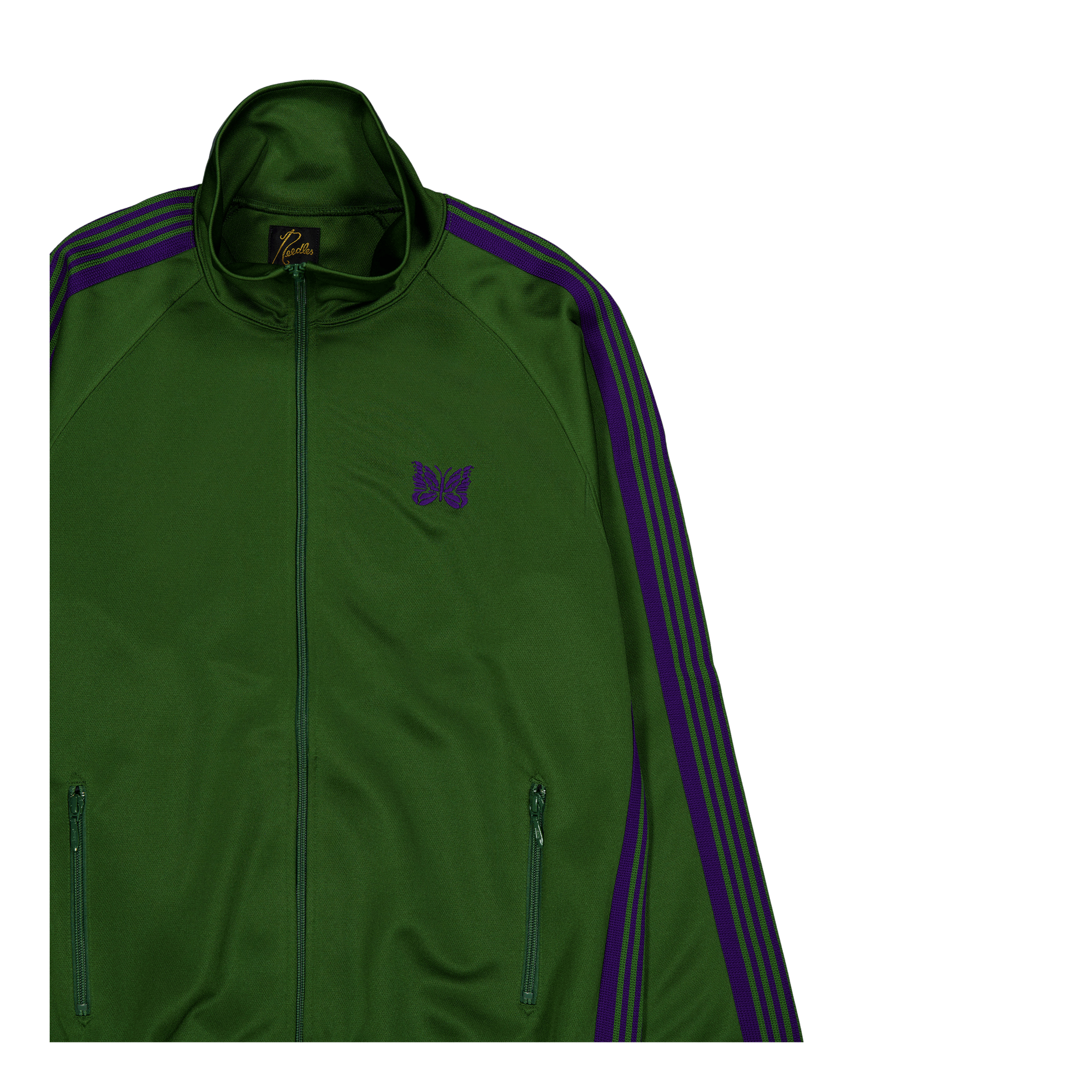 Track Jacket - Poly Smooth Ivy-green