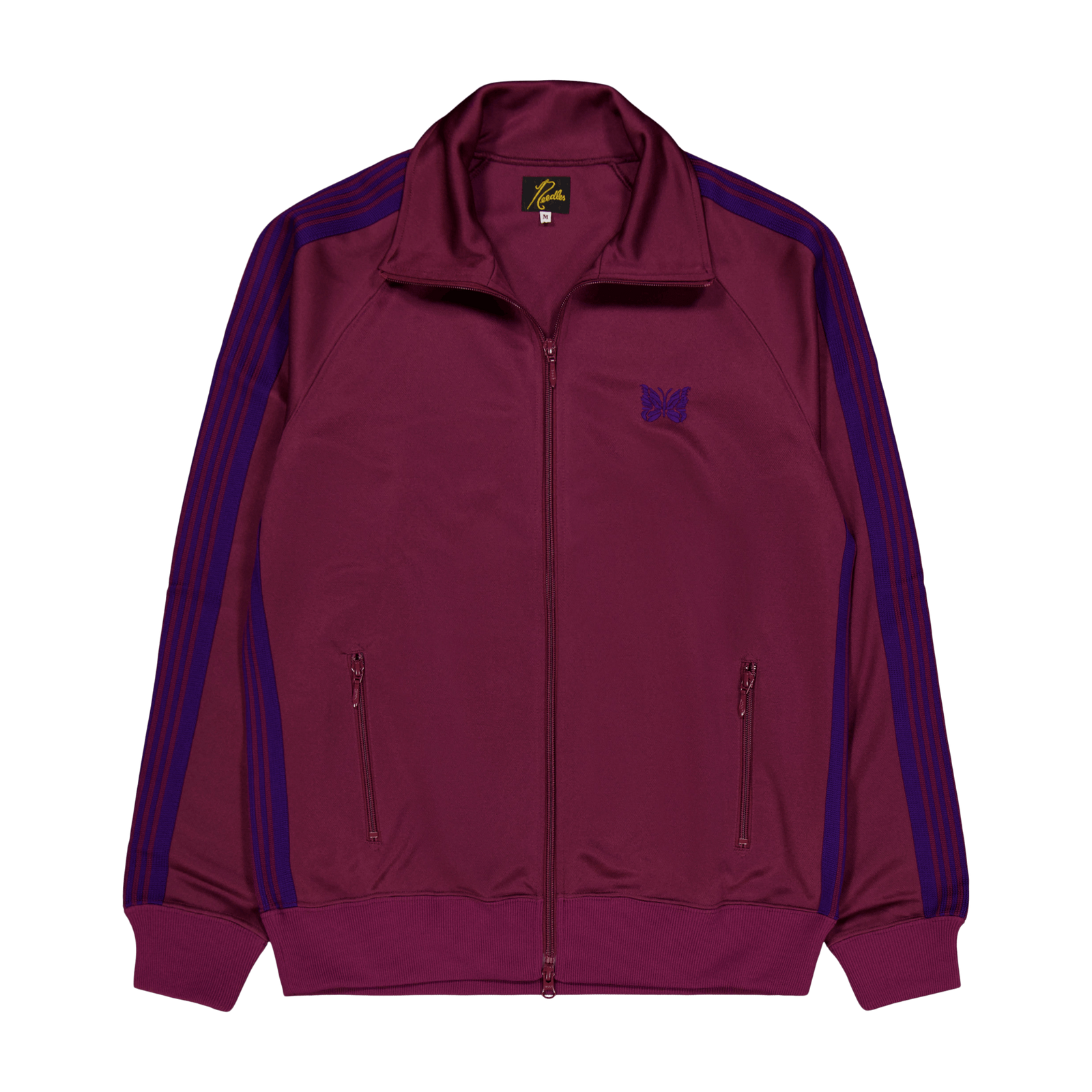 Track Jacket - Poly Smooth Wine
