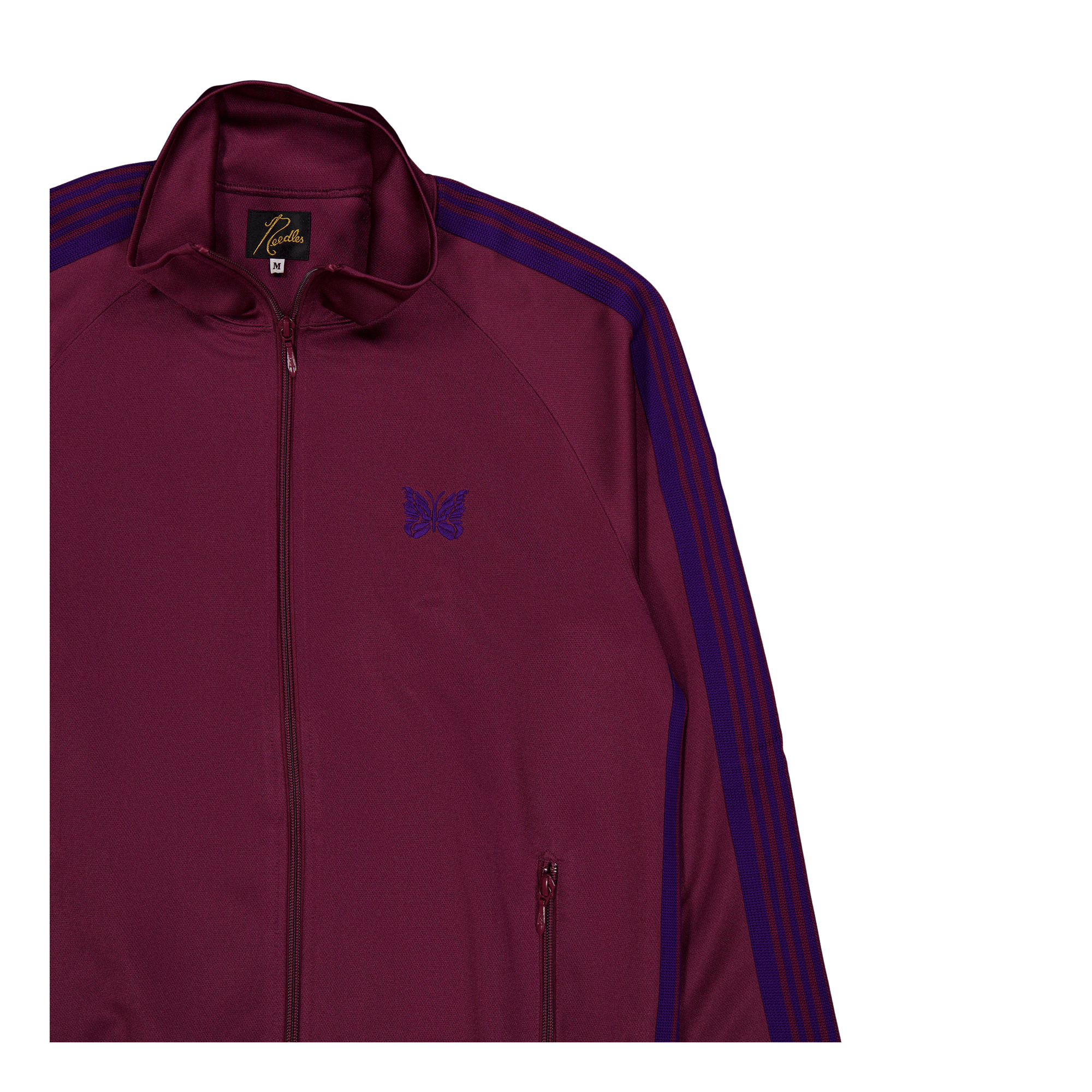 Track Jacket - Poly Smooth Wine