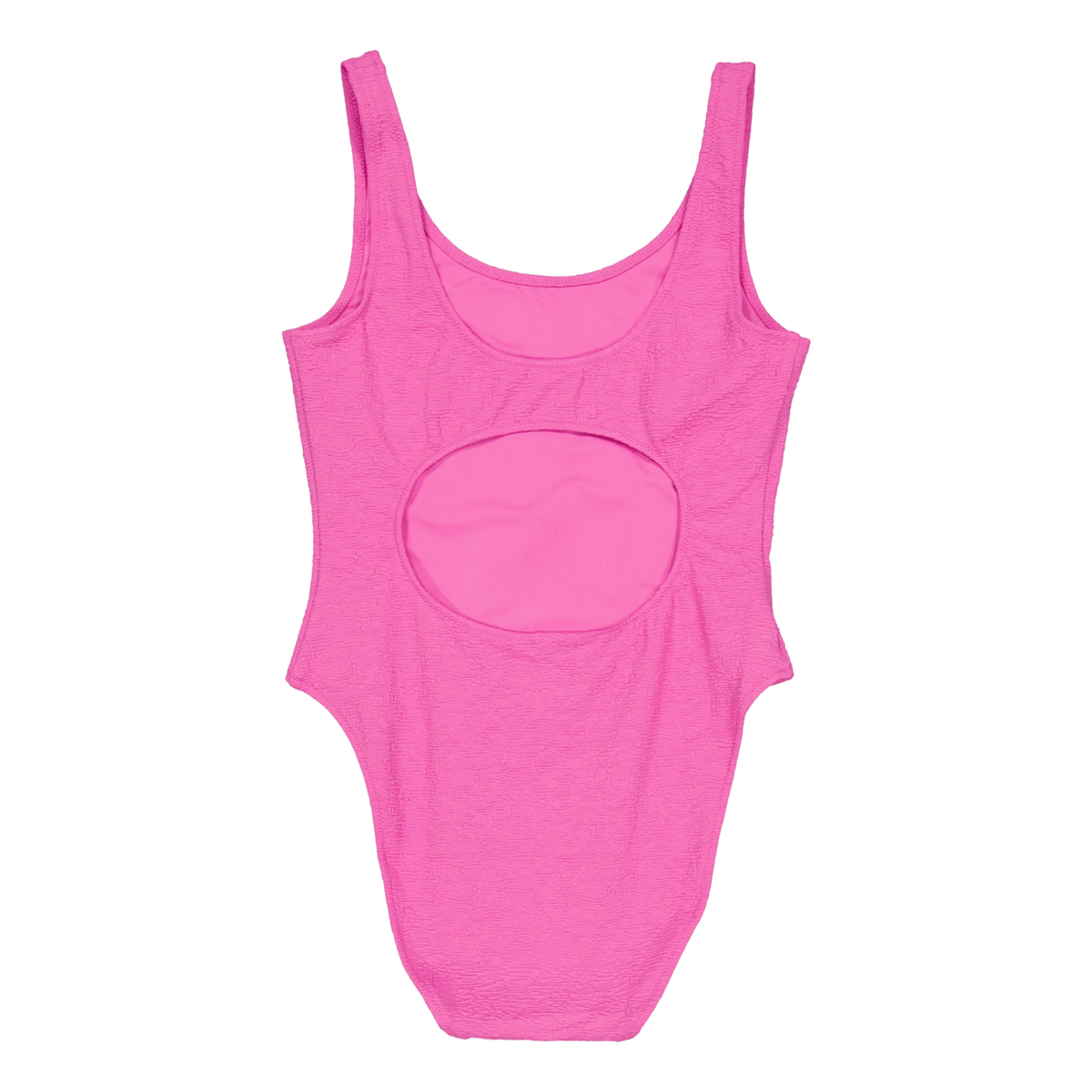 Open Back One Piece Bold Pink