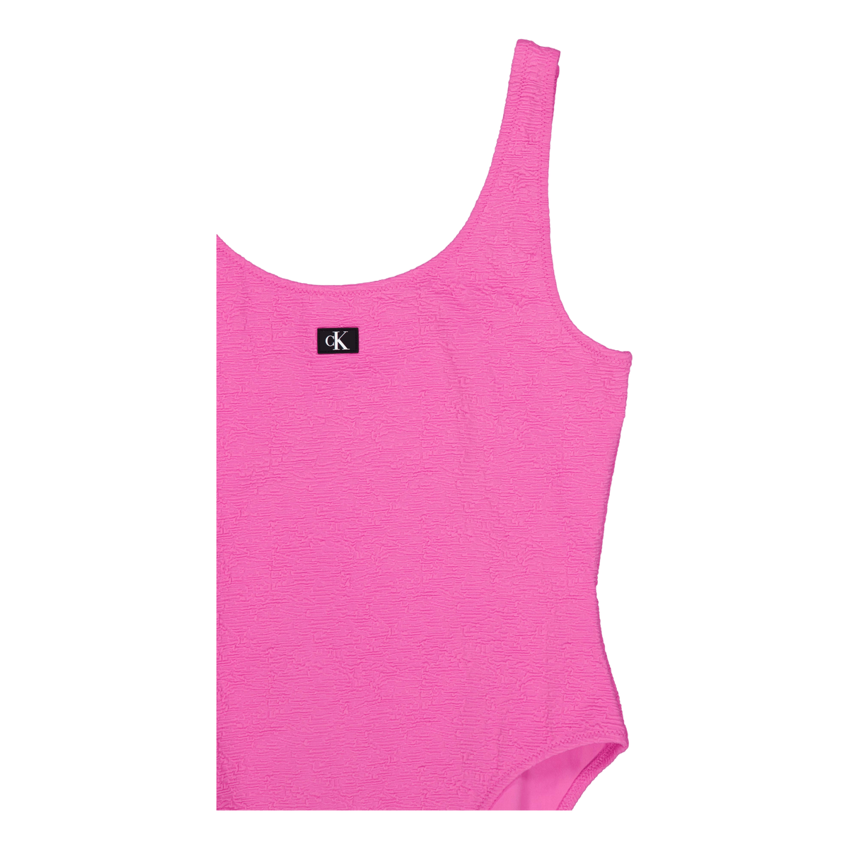 Open Back One Piece Bold Pink